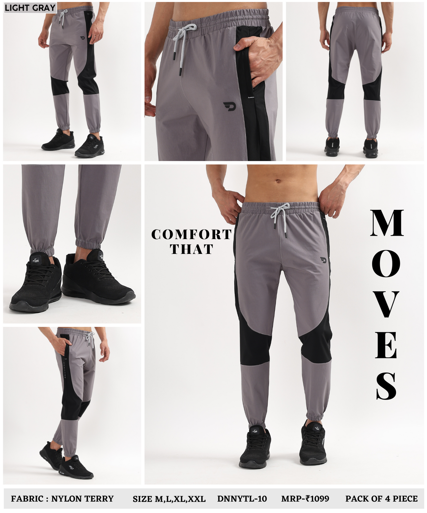 Hybrid Trackpant - Imported Nylon Terry Lycra Lower (GSM 220)