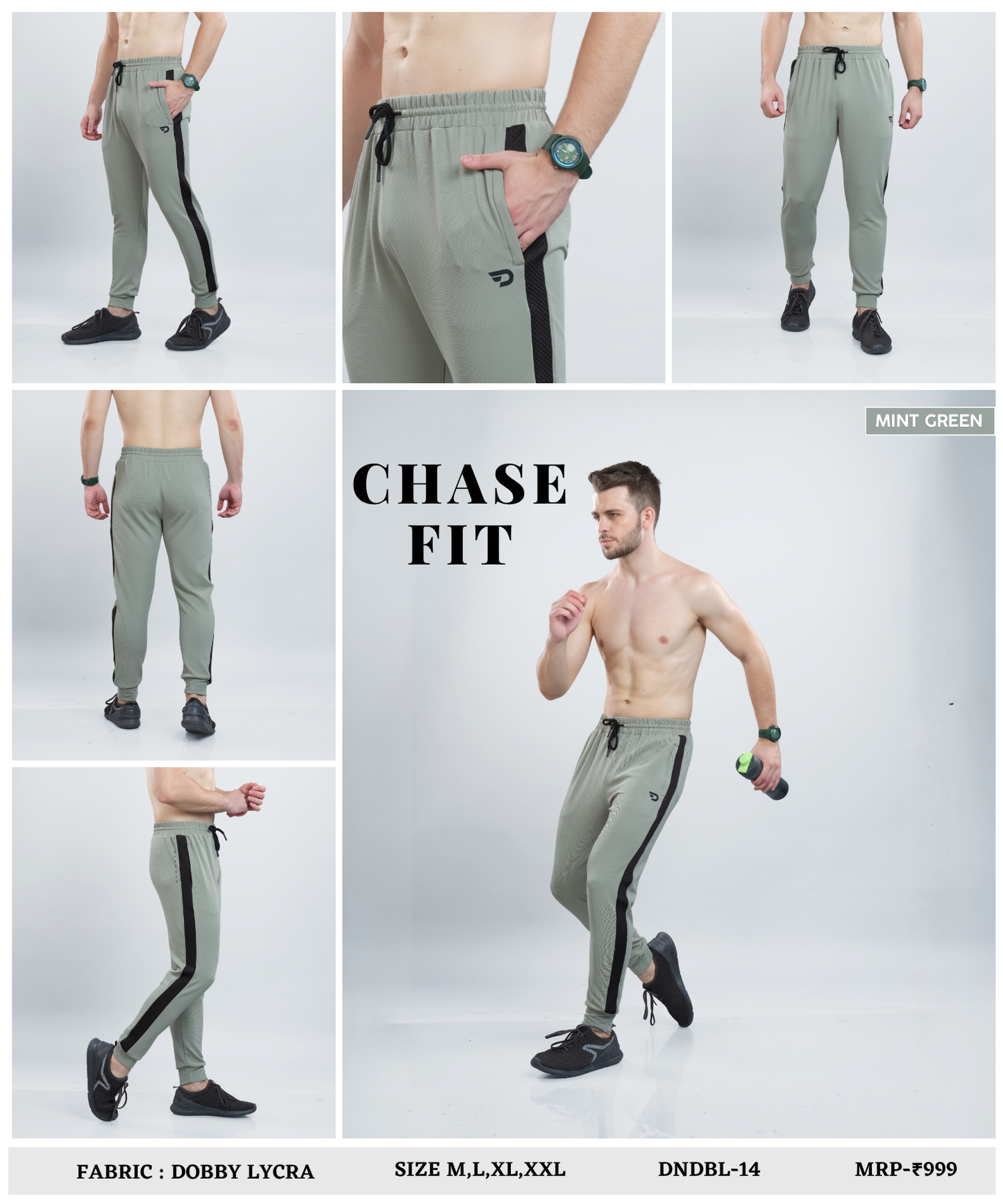 Action Fit Trackpant – Imported Dobby Lycra ( 280 GSM)