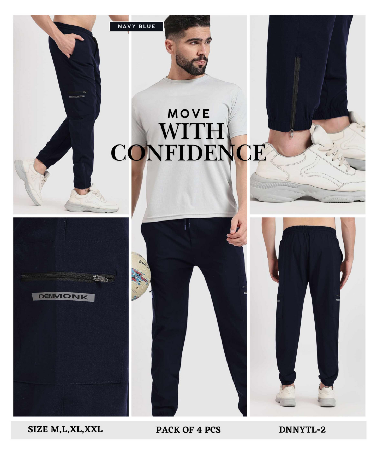 Utility Cargo Trackpant – Imported Nylon Terry Lycra (190 GSM)