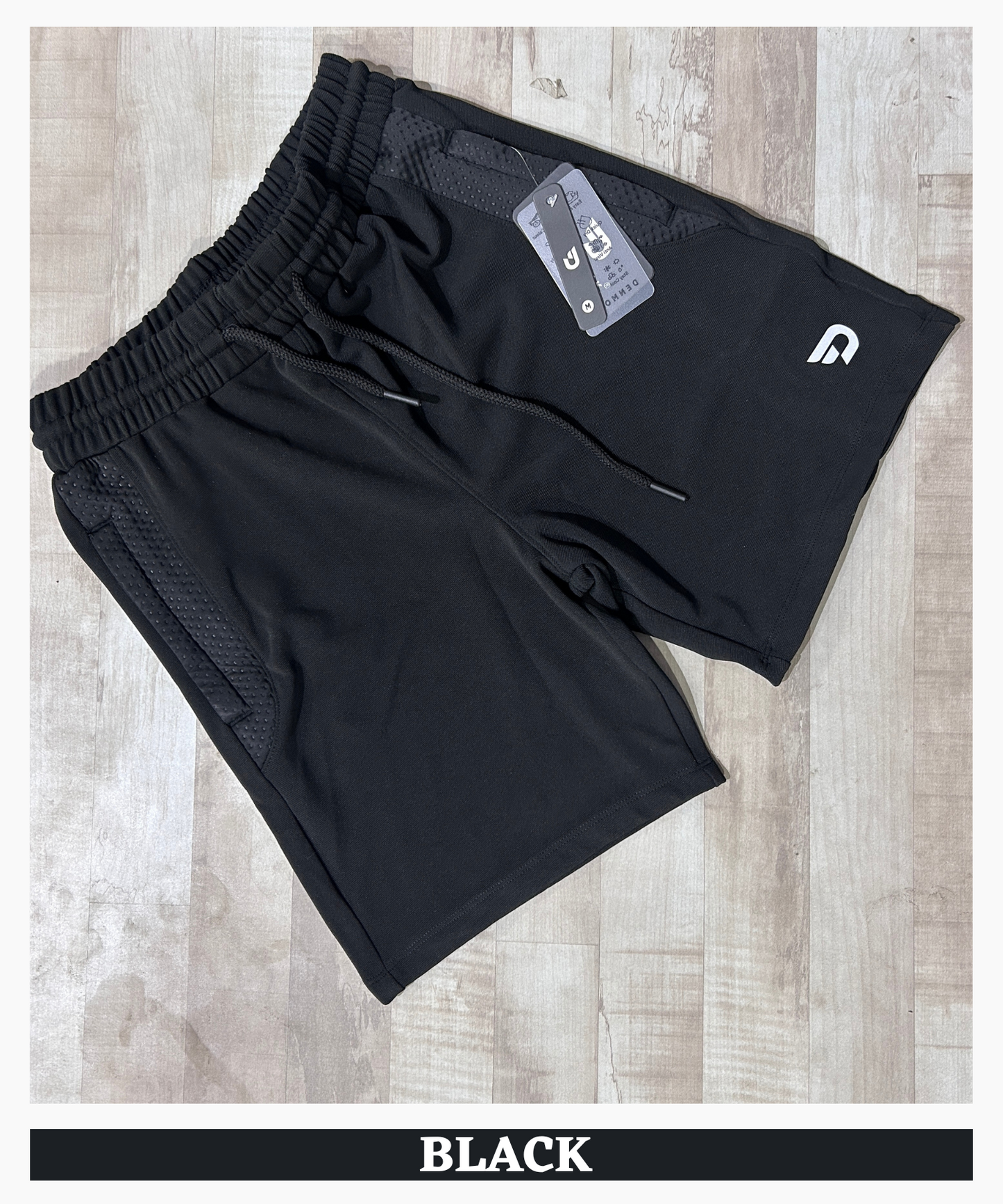 Active Bugdot Shorts- Imported Dobby Lycra (GSM 260)
