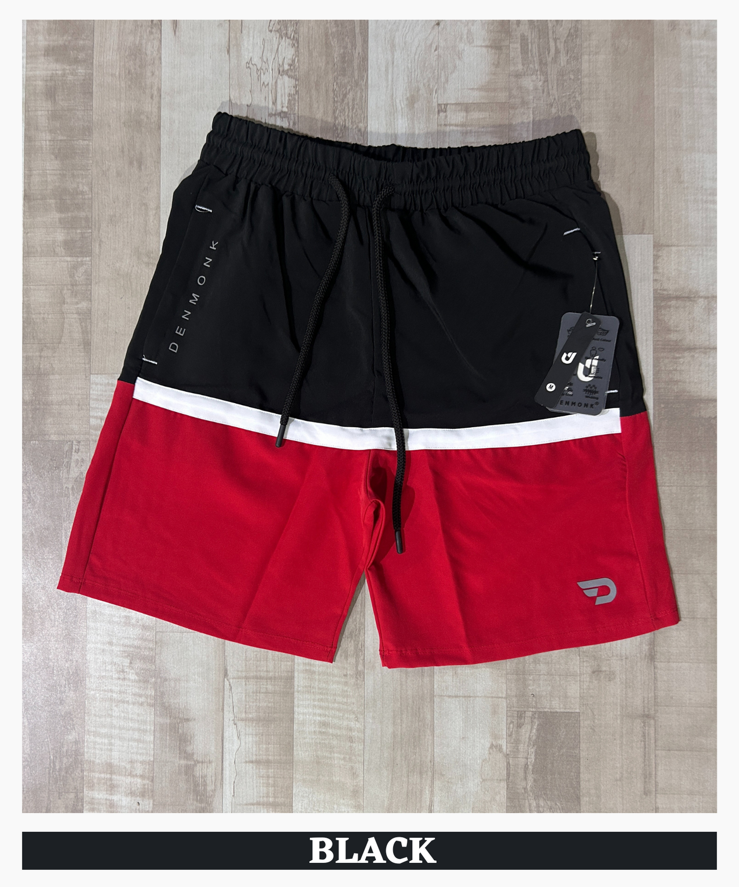 Block shorts - Imported Ns Parachute Lycra (15% Lycra 130 GSM)