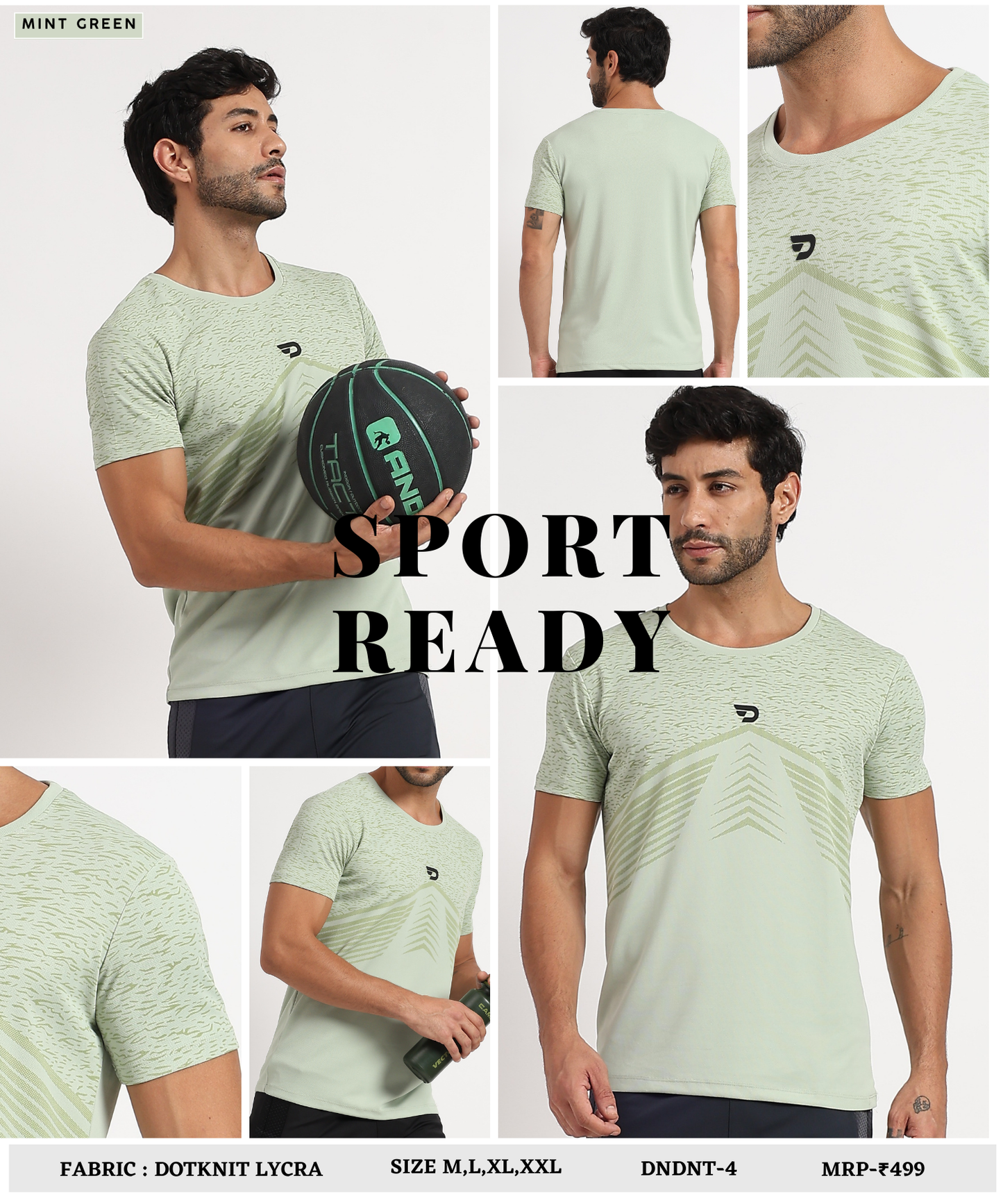 Sports T-Shirt - Imported Dotnit Lycra(GSM 180)