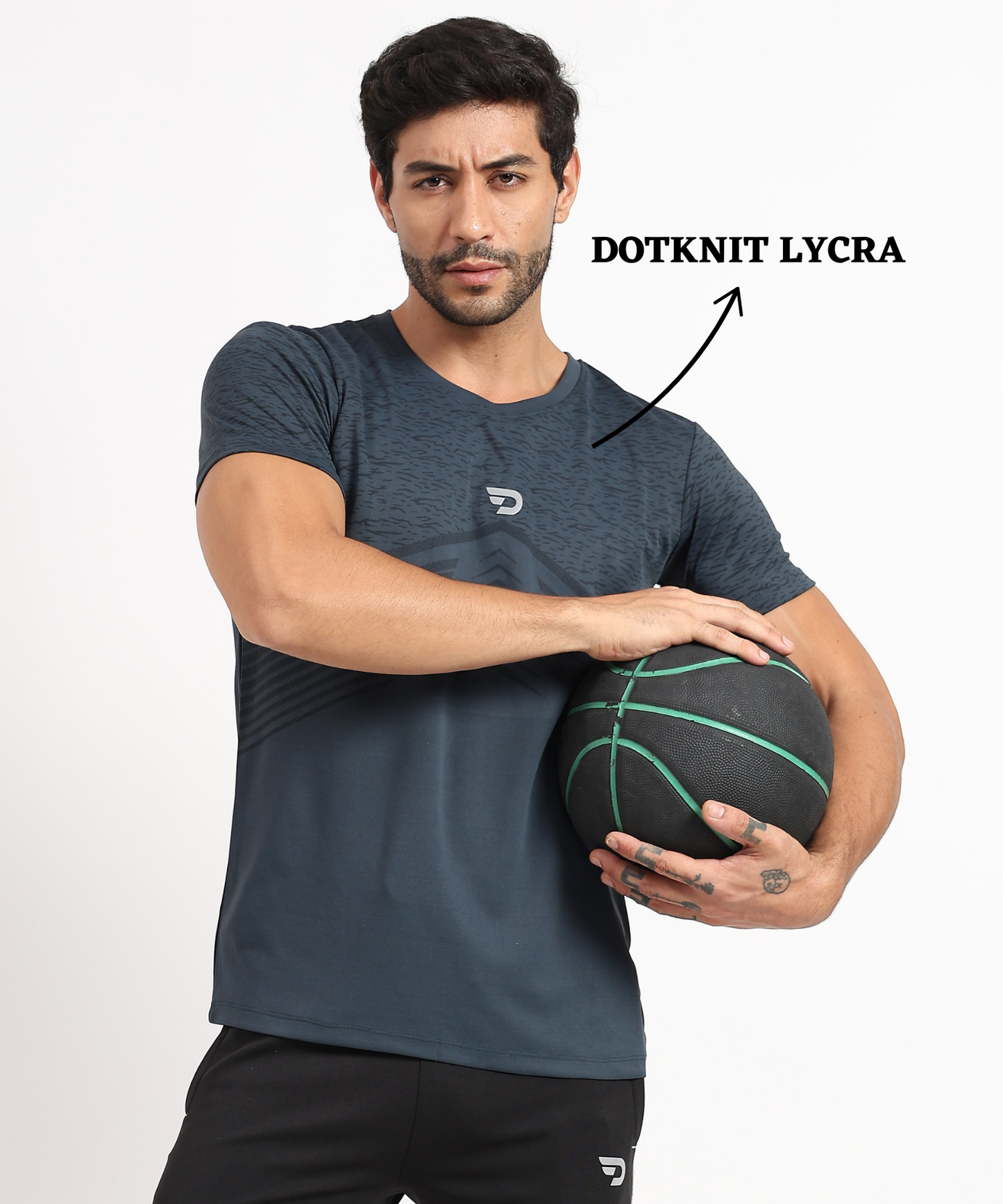 Sports T-Shirt - Imported Dotnit Lycra(GSM 180)