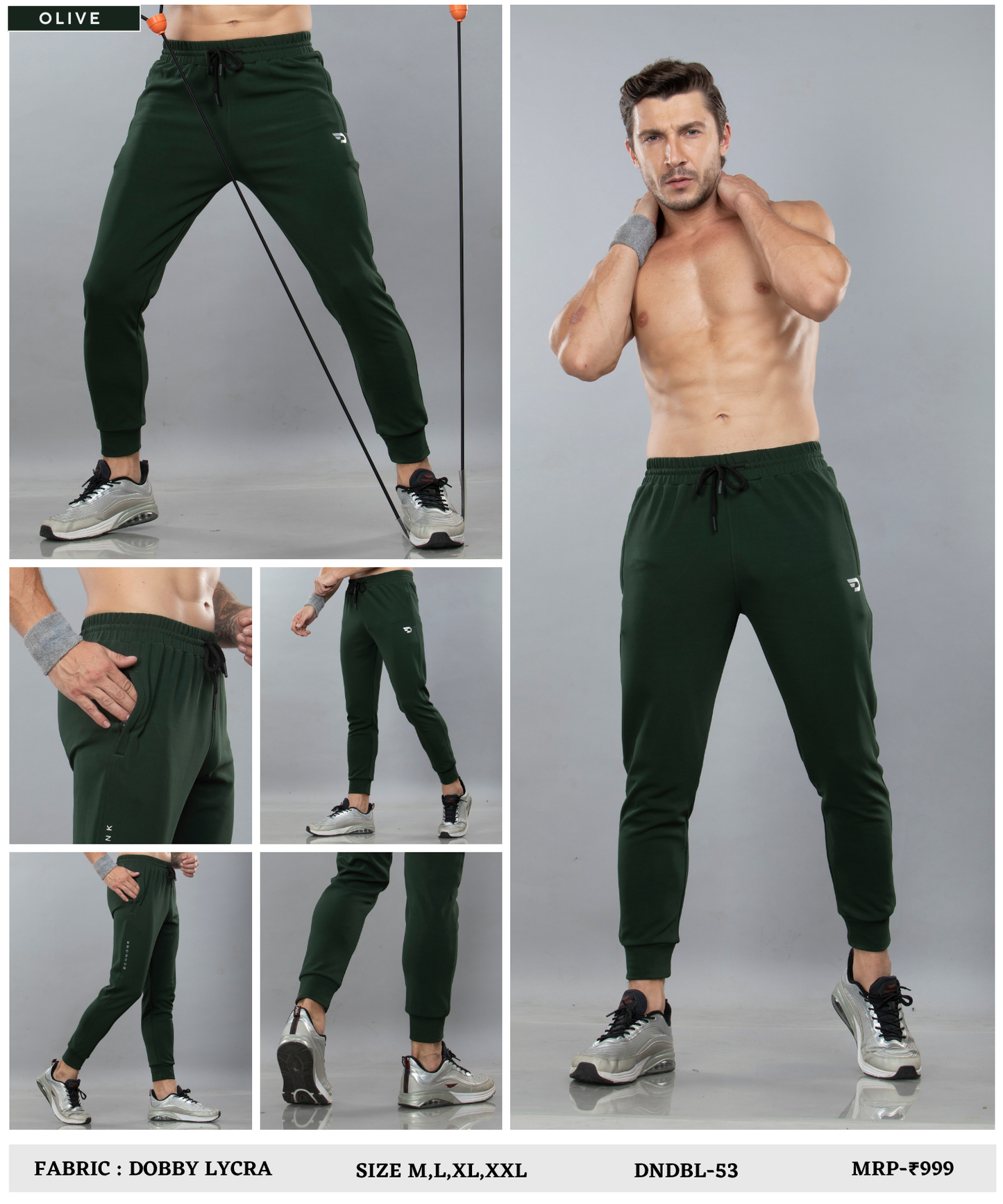 Ribbed Trackpant - Imported Dobby Lycra Lower (GSM 280)