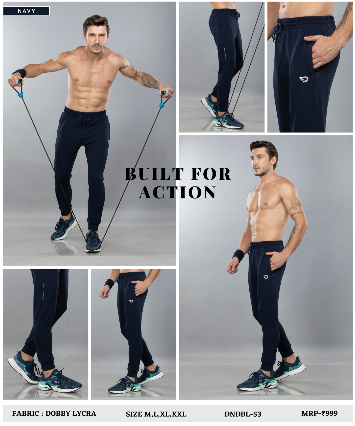 Ribbed Trackpant - Imported Dobby Lycra Lower (GSM 280)