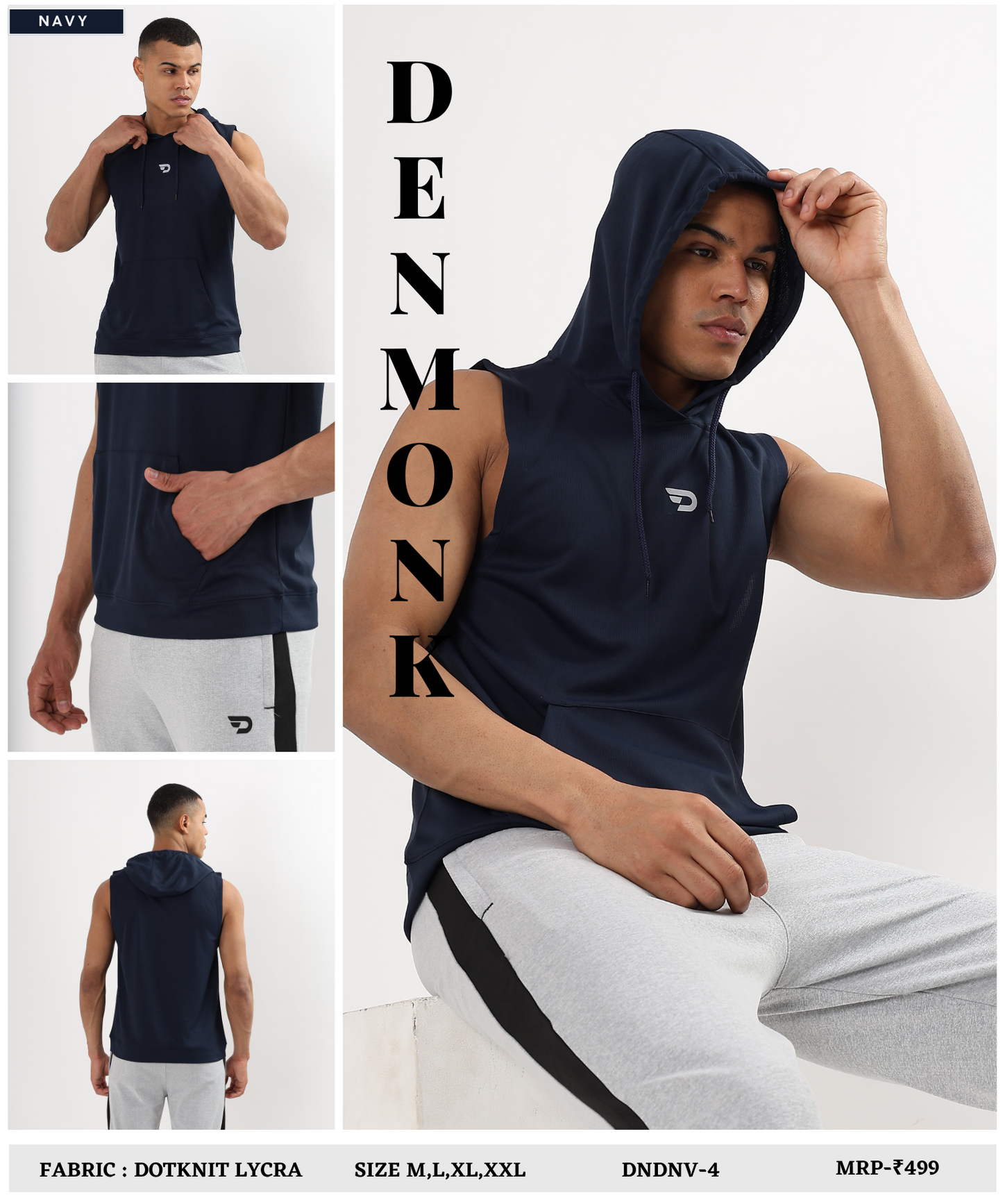 Stringer Hoodie - Imported Dotknit Lycra(GSM 180) | DOD