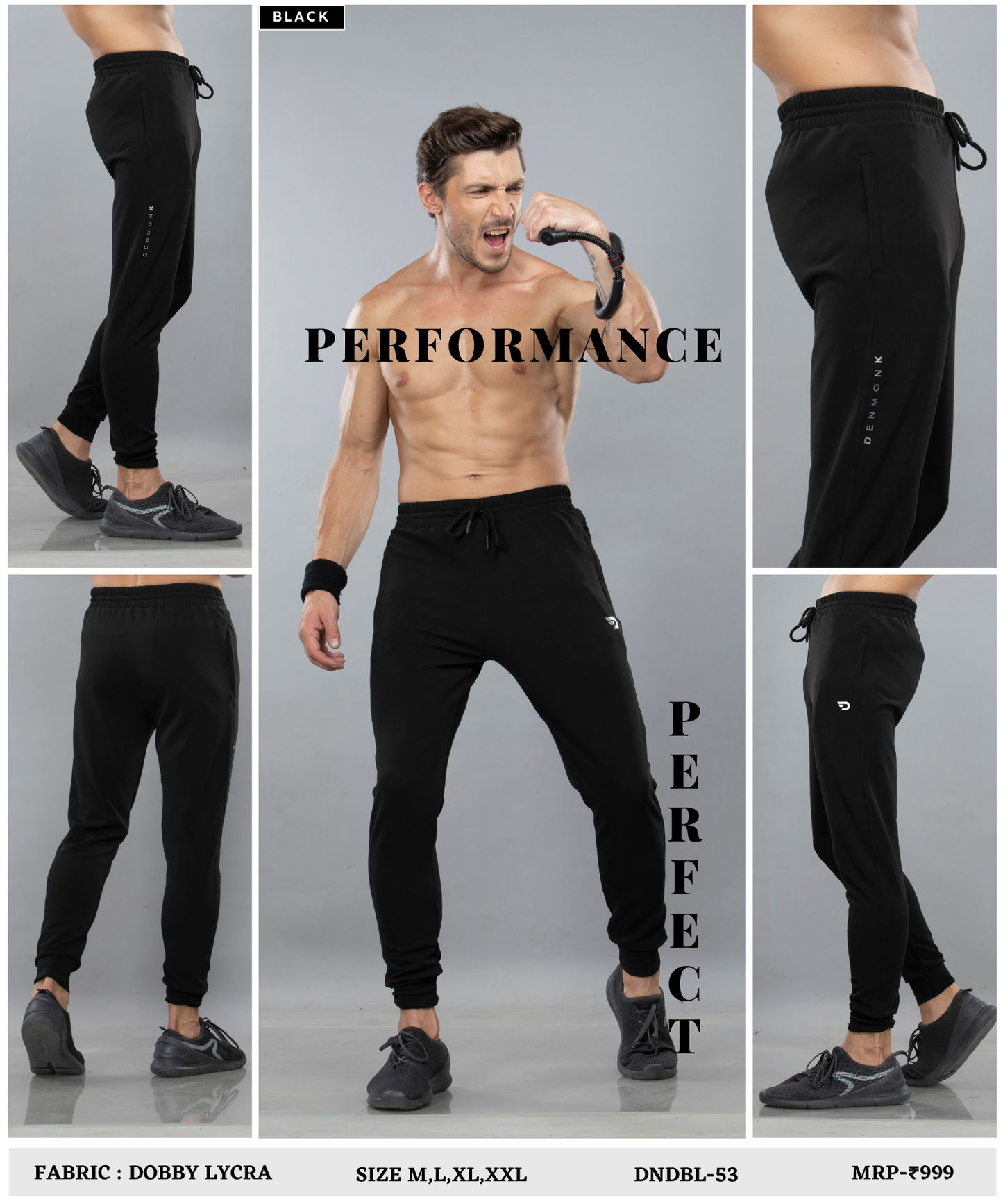 Ribbed Trackpant - Imported Dobby Lycra Lower (GSM 280)