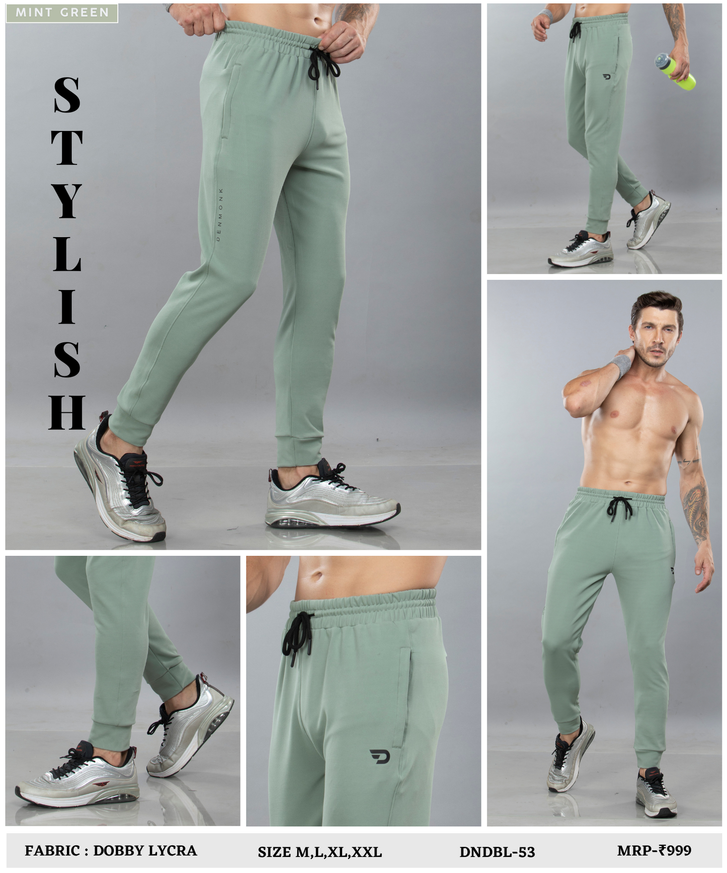 Ribbed Trackpant - Imported Dobby Lycra Lower (GSM 280)