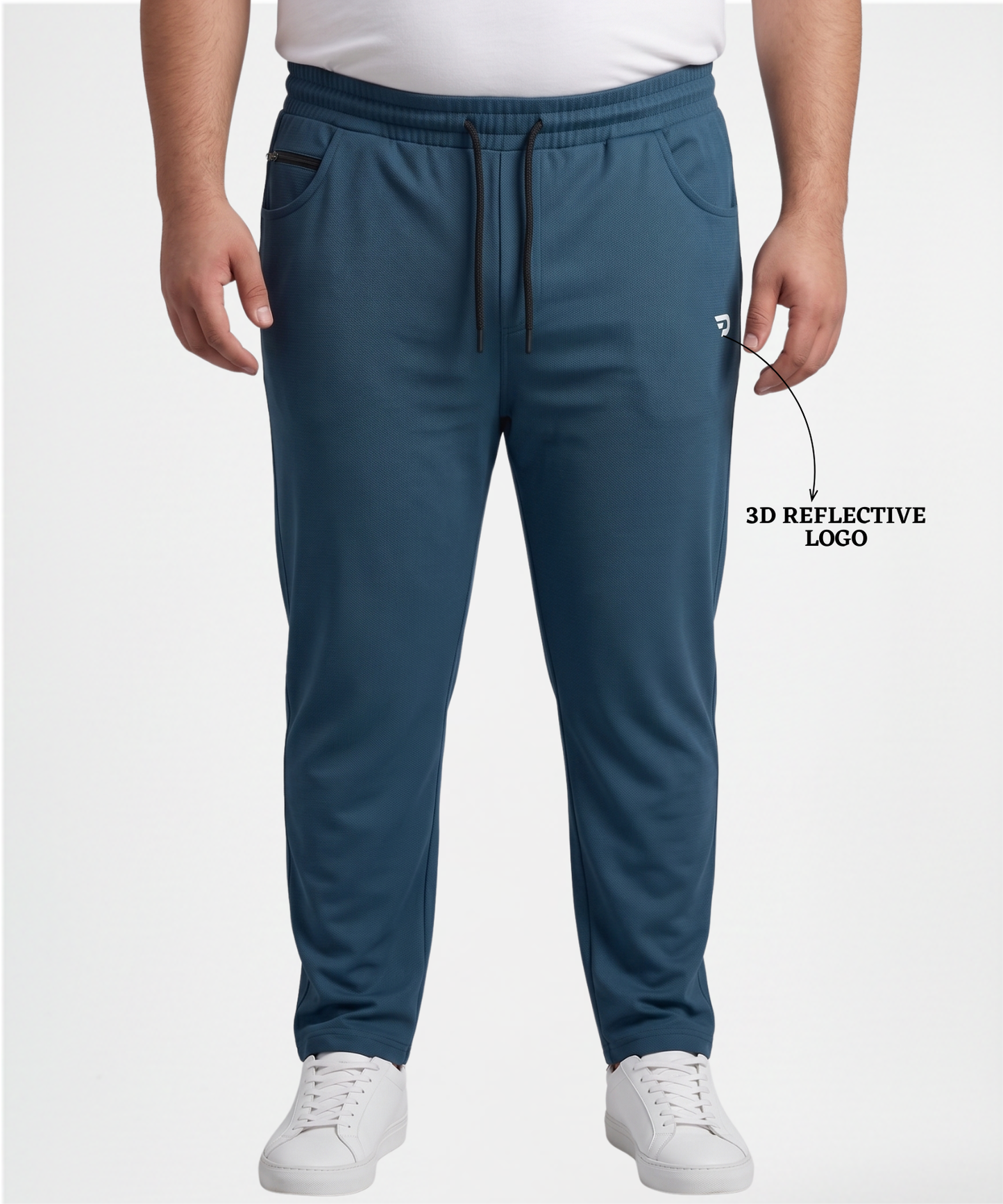 D-Pocket Plus Size Trackpant – Imported Dobby Lycra ( 280 GSM )