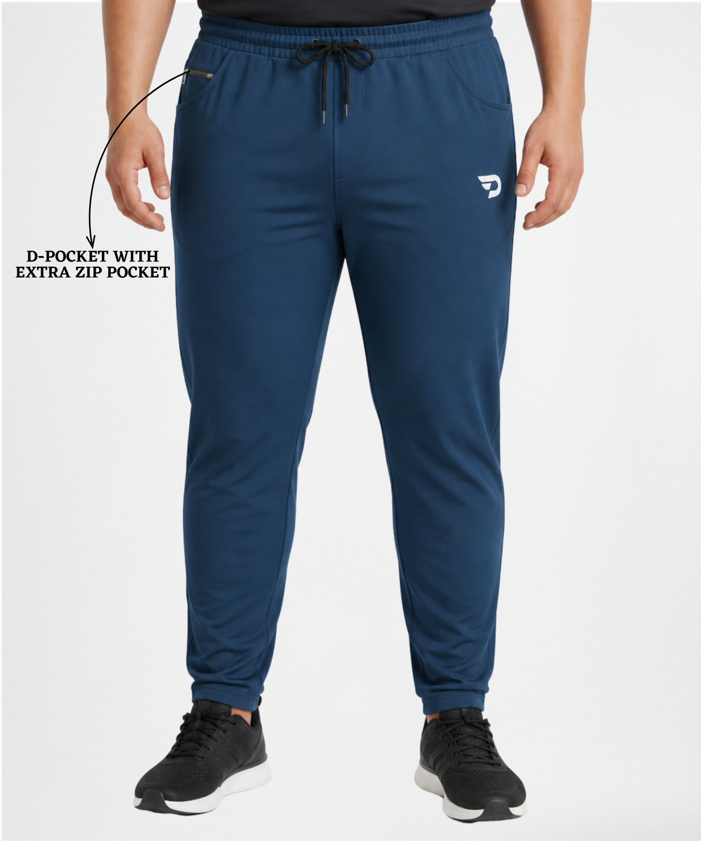 D-Pocket Plus Size Trackpant – Imported Dobby Lycra ( 280 GSM )