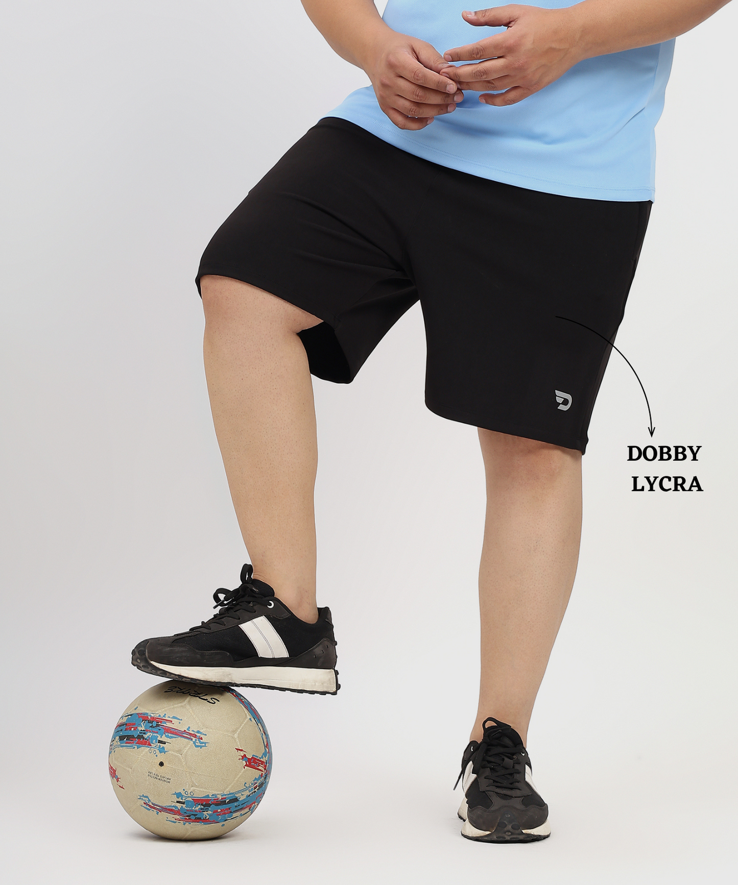 Maxmotion Shorts - Imported Dobby Lycra Plus Size Shorts (GSM 260)