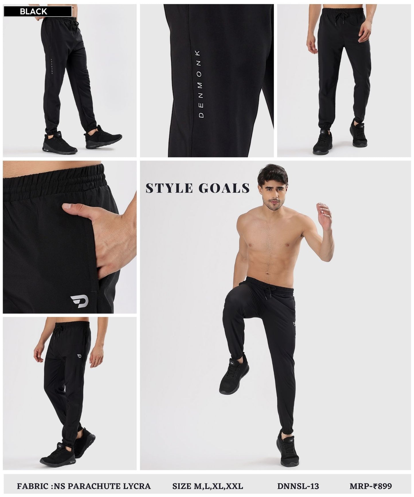 Hybrid Jogger - Imported Ns Parachute Lycra Trackpant (20% Lycra 145 GSM) | DOD