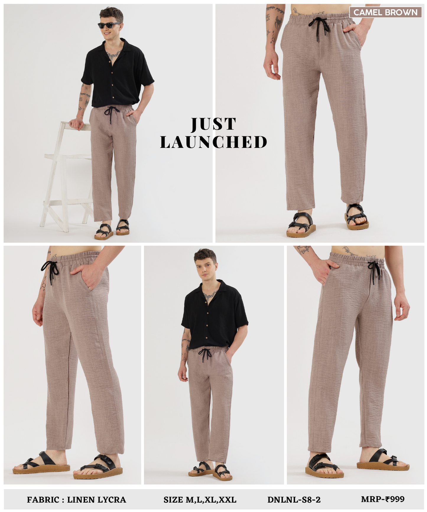 LinenEase Relax Pant - Imported Linen Lycra Lower (GSM 180)