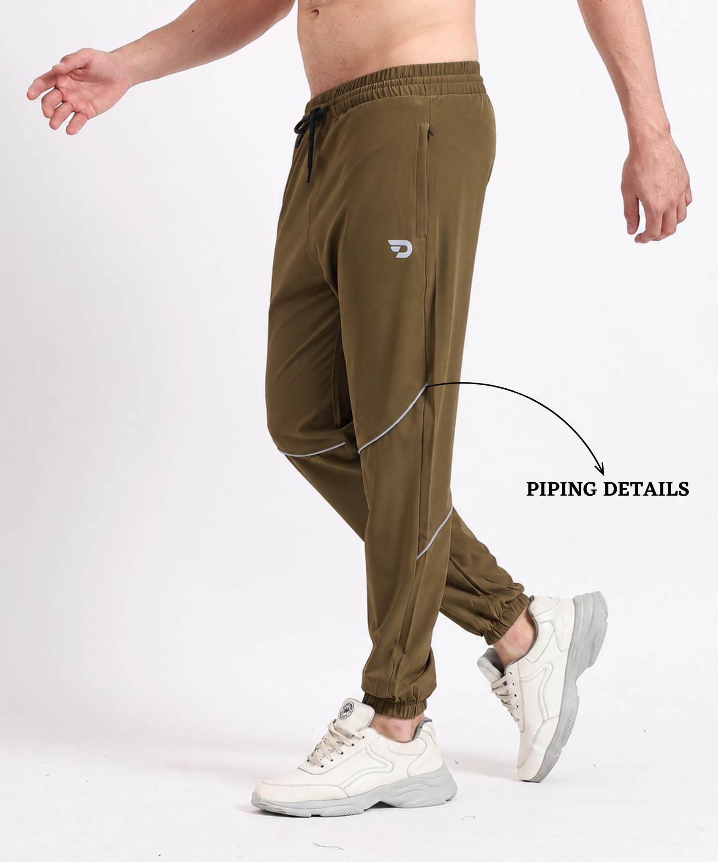 Everyday Stretch Track Pants - Imported Ns Parachute Lycra Trackpant (20% Lycra 145 GSM)