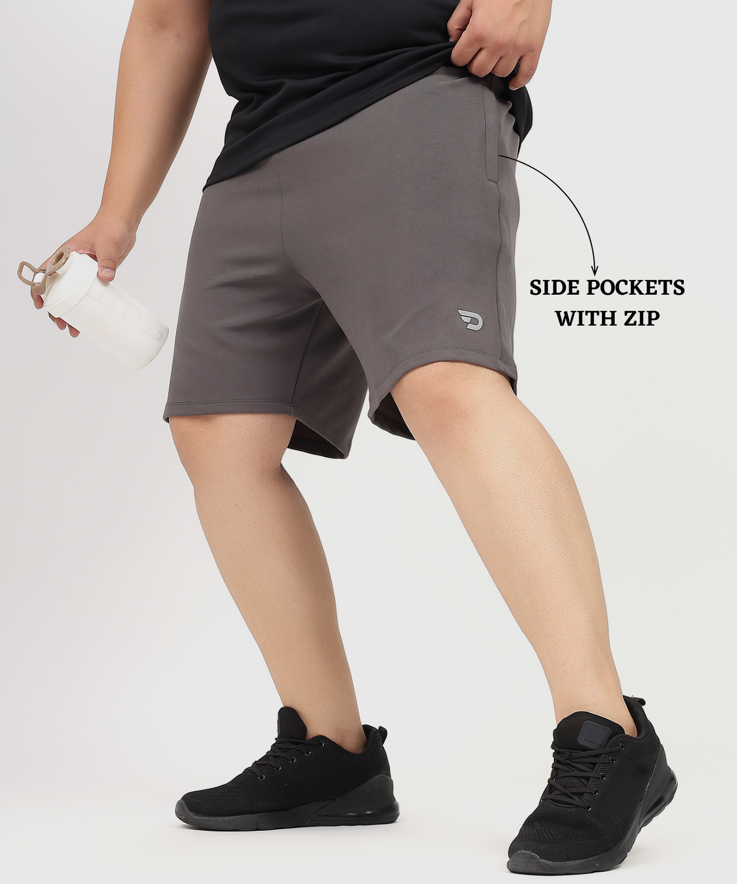 Maxmotion Shorts - Imported Dobby Lycra Plus Size Shorts (GSM 260)