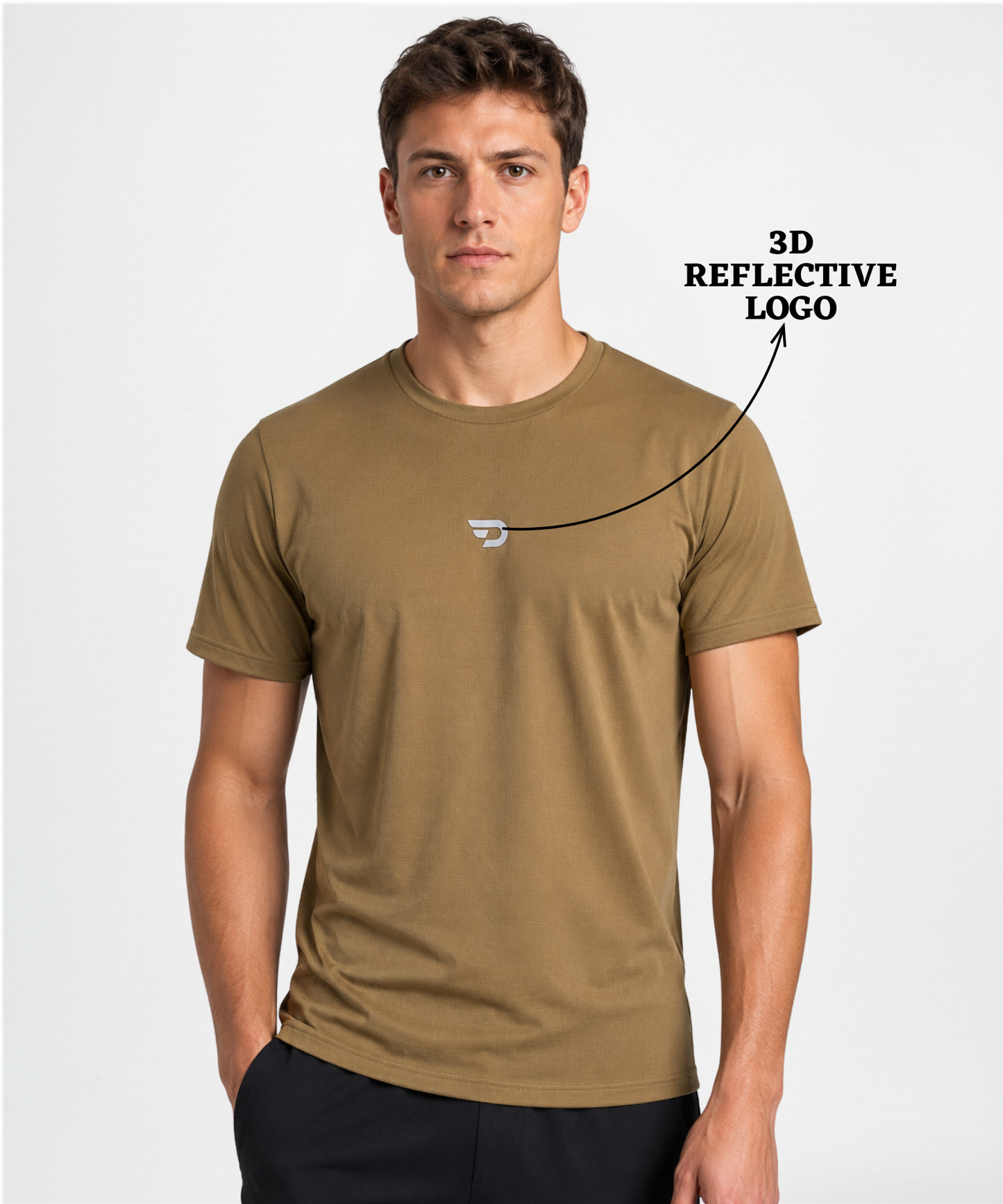Men's Imported Mesh Jacquard Lycra Premium Activewear T-Shirt (170–180 GSM)