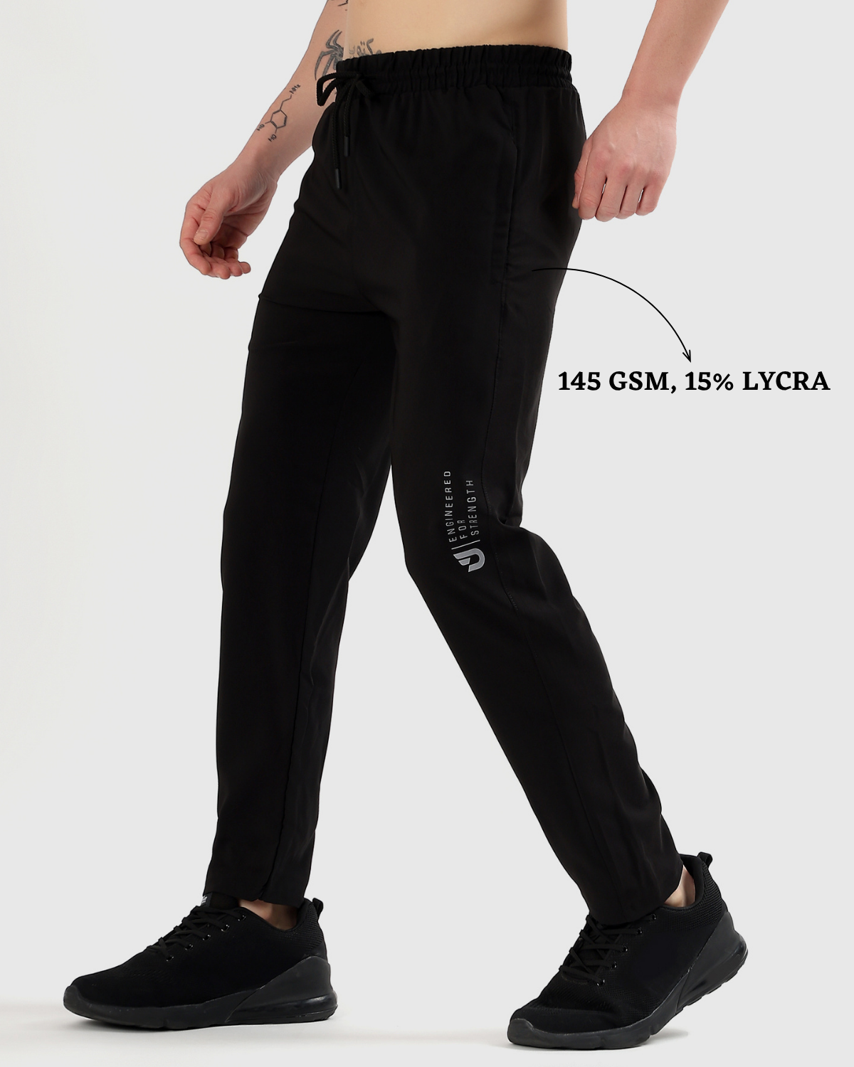 TechStretch Lowers - Imported Ns Parachute Lycra (145 GSM, 15% Lycra)