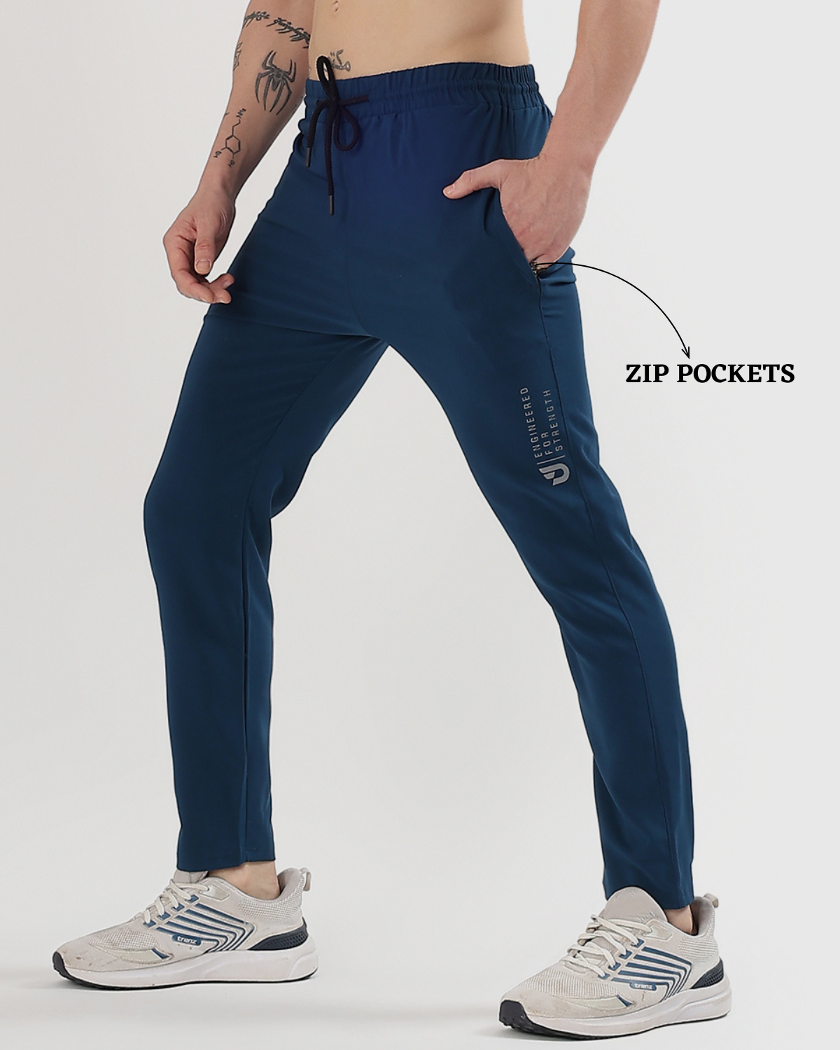 TechStretch Lowers - Imported Ns Parachute Lycra (145 GSM, 15% Lycra)