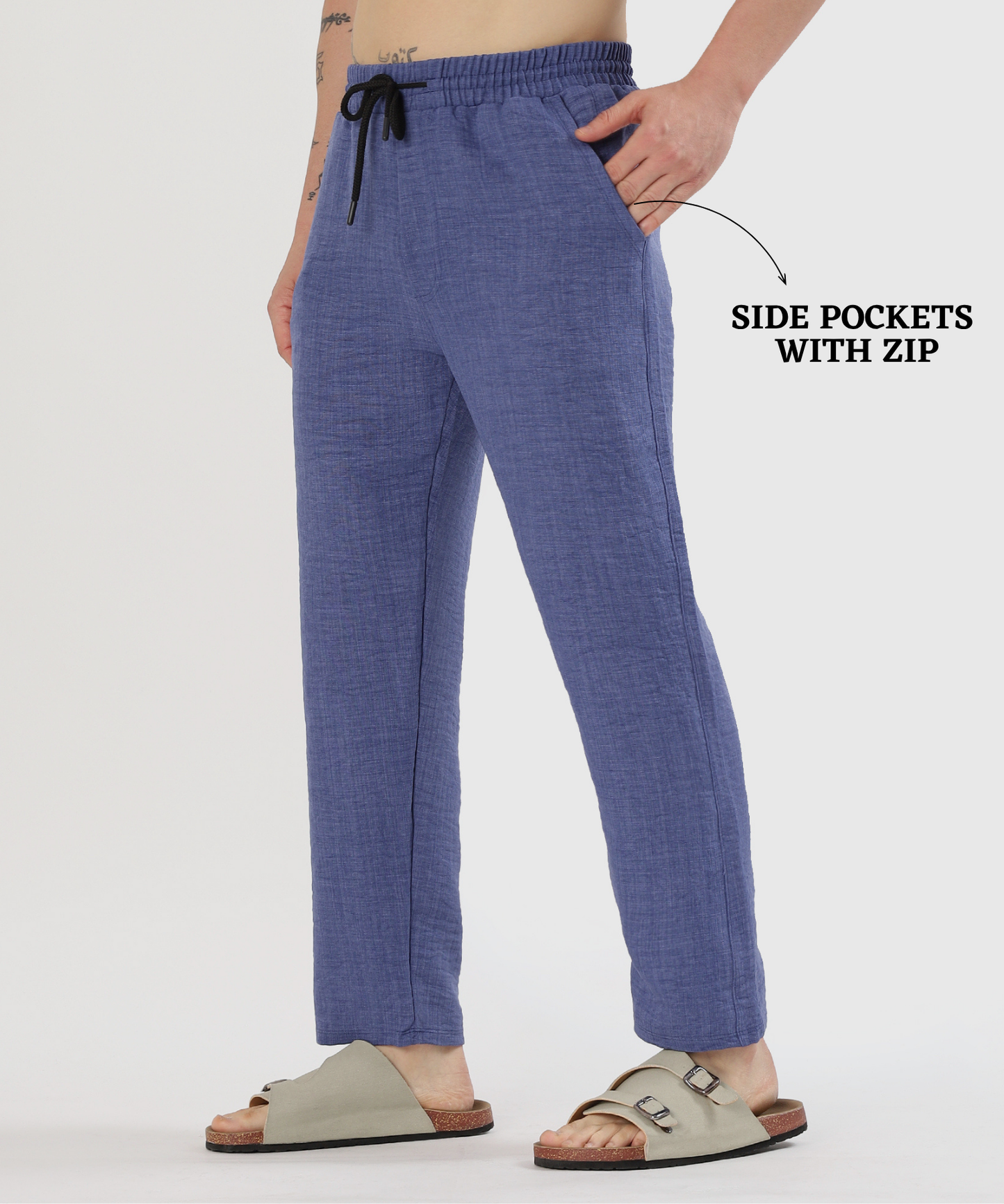 LinenEase Relax Pant - Imported Linen Lycra Lower (GSM 180)