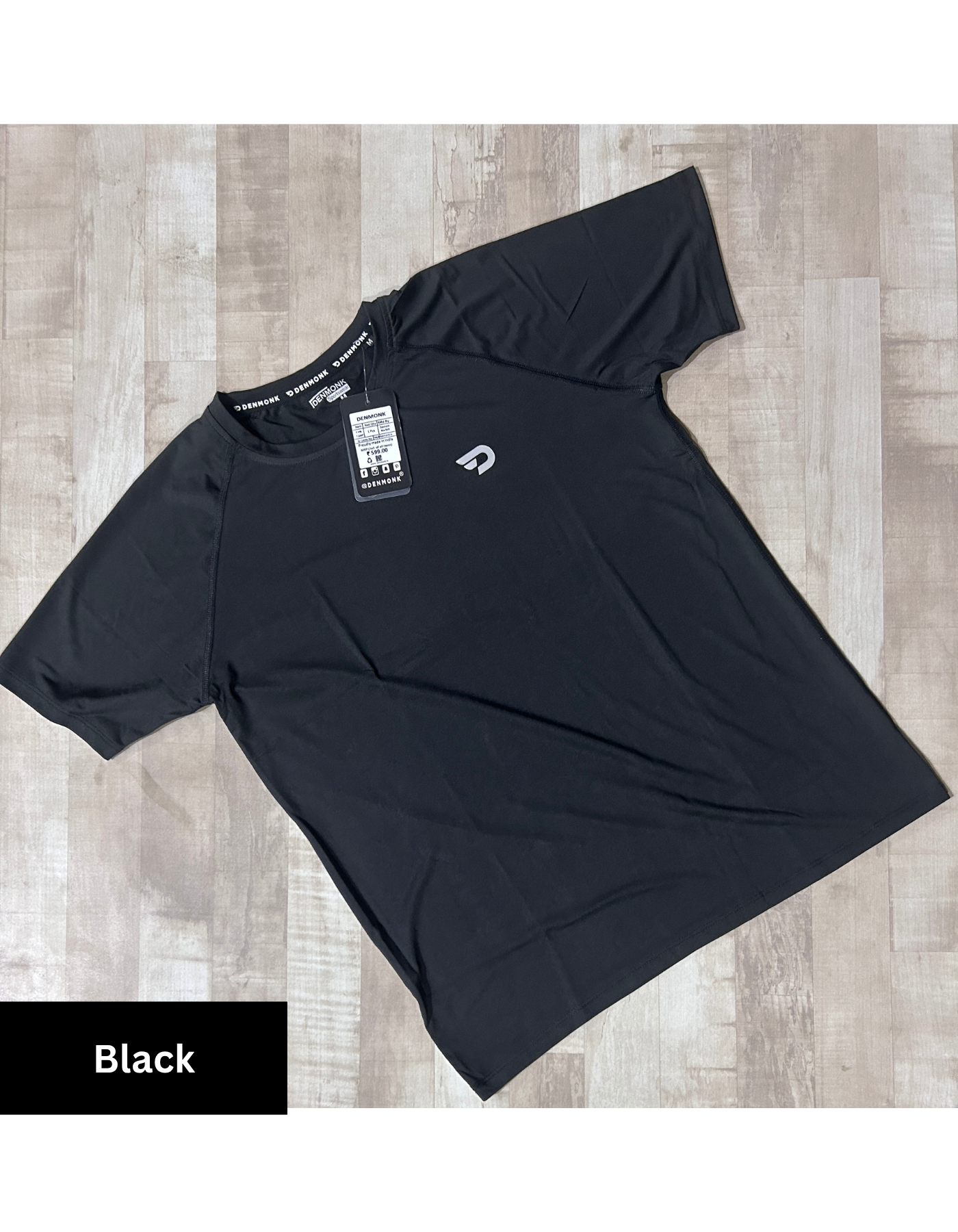 ActiveWear – Imported 4-Way Taiwan Lycra | 180 GSM | Raglan Sleeves | Round Neck | 6 Thread Stitching | 3D Logo | T-Shirt