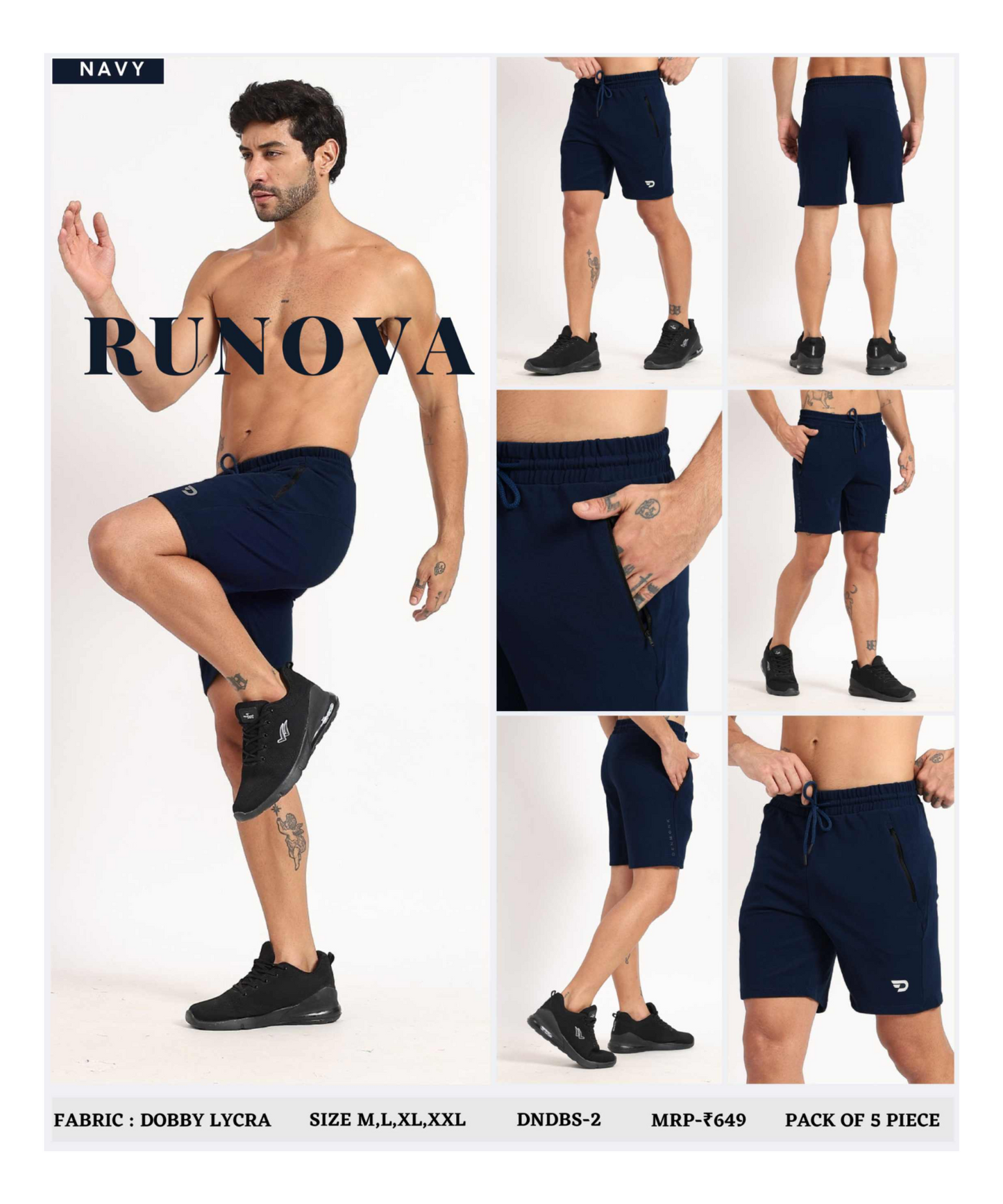 Dobby Lycra Shorts - B2BZONE