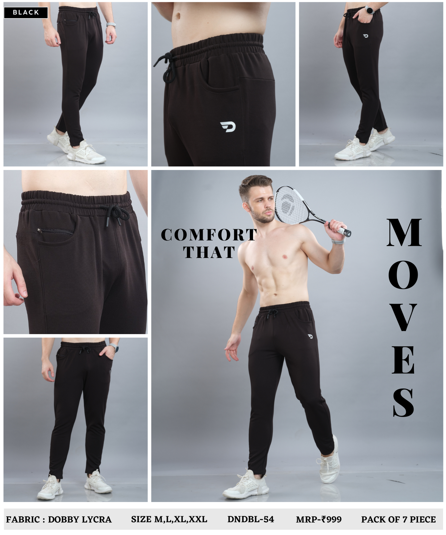 PowerFit – Imported Dobby Lycra (280 GSM)