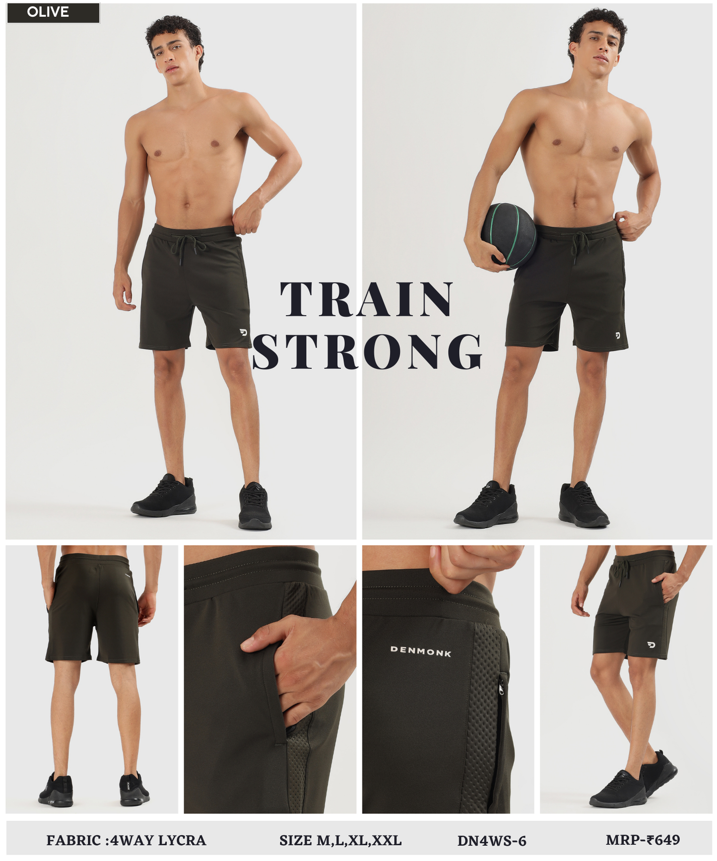 Stretch Shorts - Imported 4way Taiwan Lycra (GSM 260)