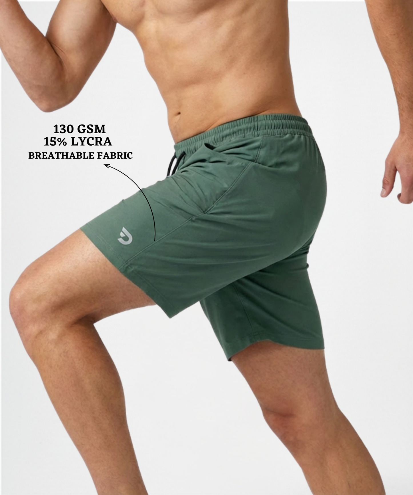 Imported Ns Parachute Lycra Shorts (15% Lycra 130 GSM) | DOD