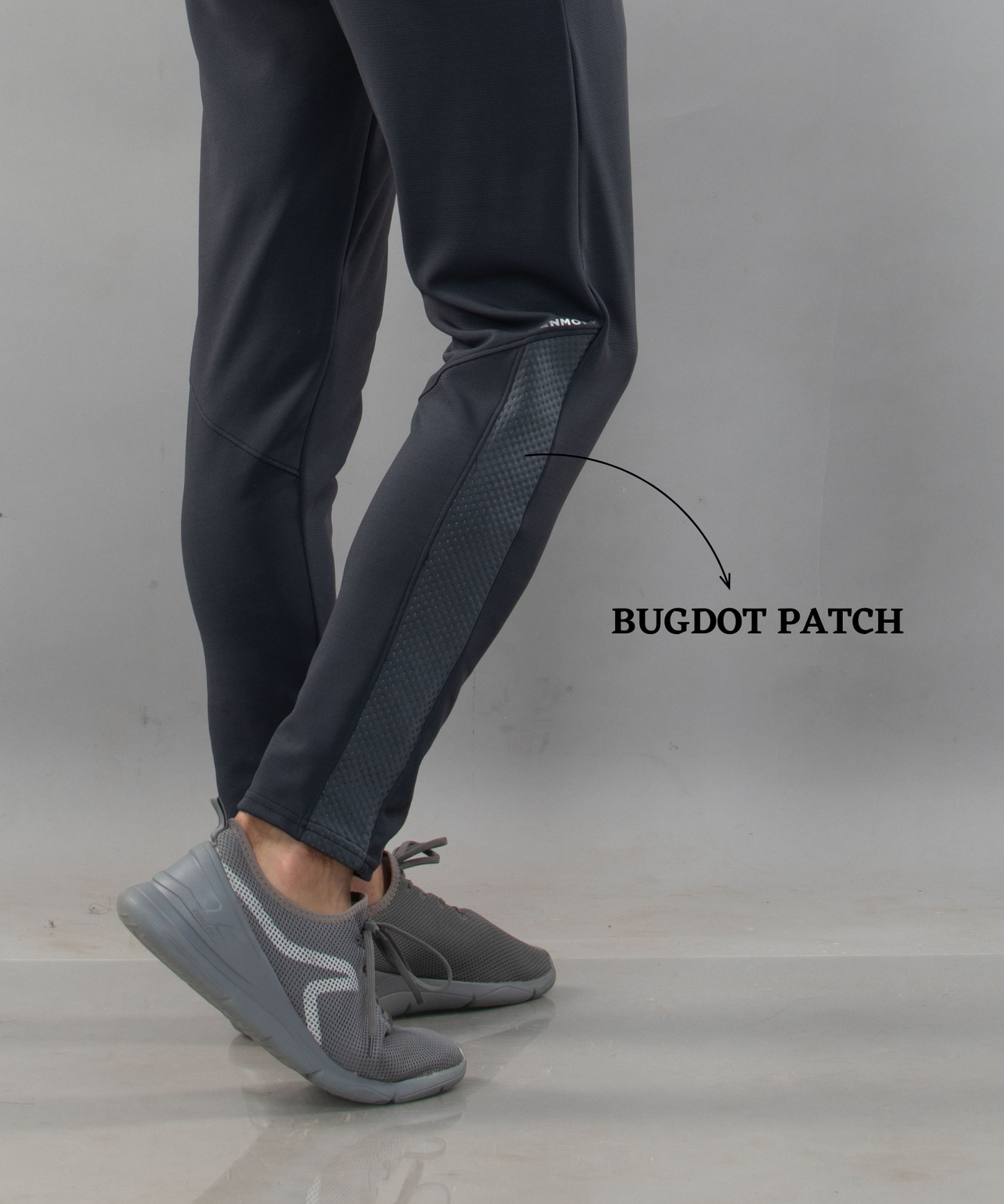 Bugdot Patch Detail Trackpant – Imported Dobby Lycra (280 GSM)