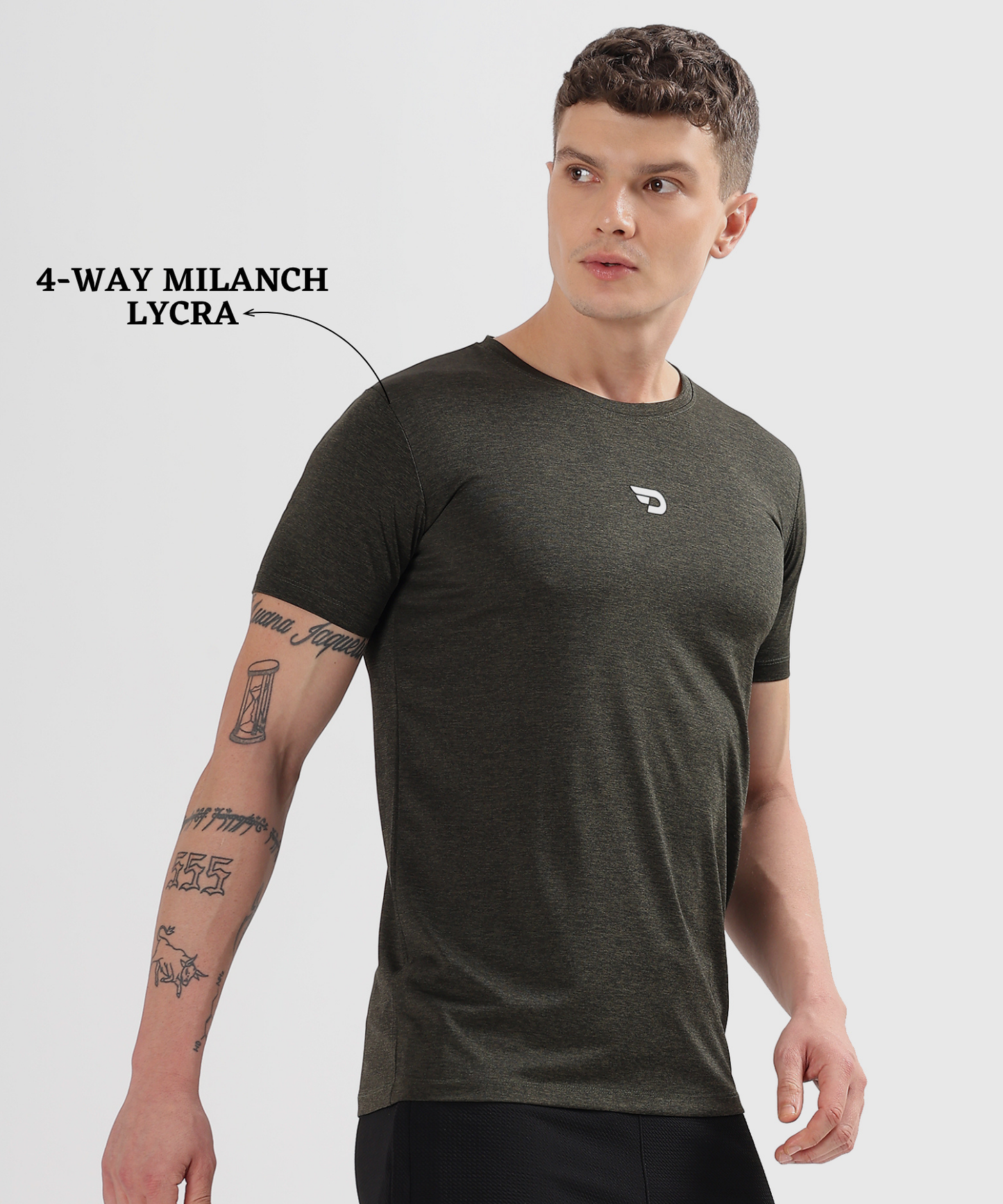 Action T-shirt - Imported 4way Milanch Lycra (GSM 180)