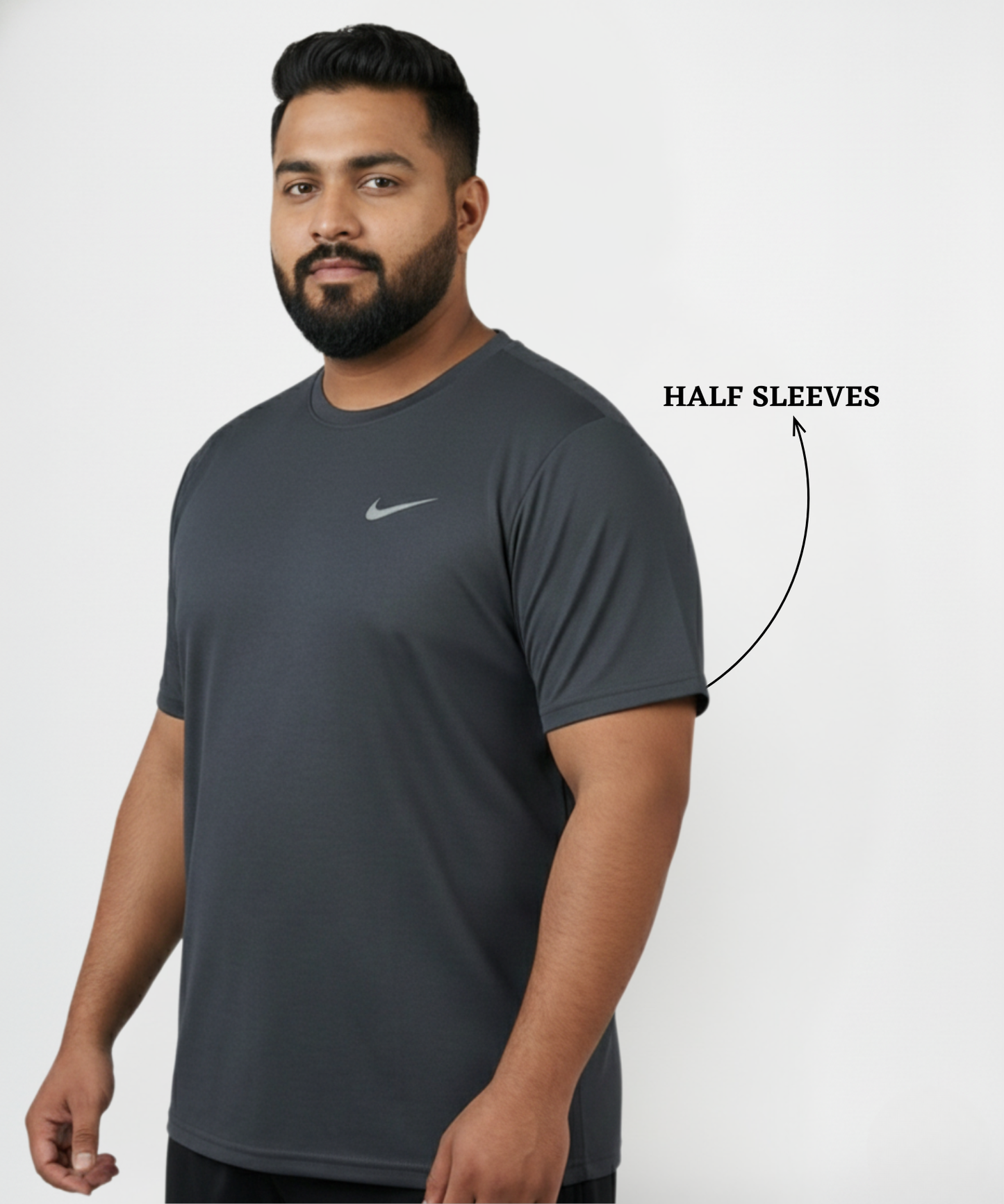 Imported Dotnit Lycra T-shirt- (GSM-180) Round Neck | Half Sleeves