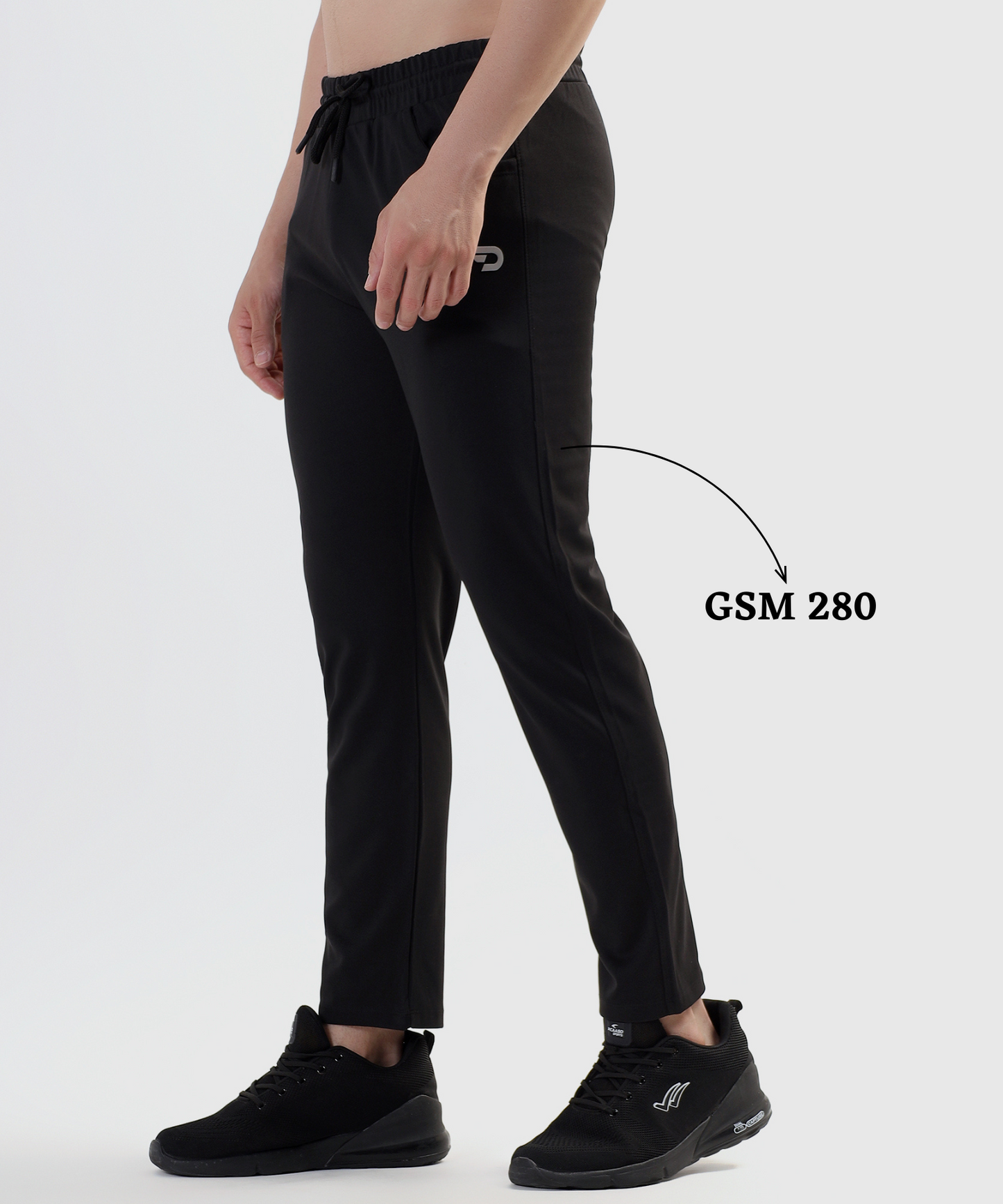FlexTaper Trackpants - Imported Polycotton Lycra (GSM 280)
