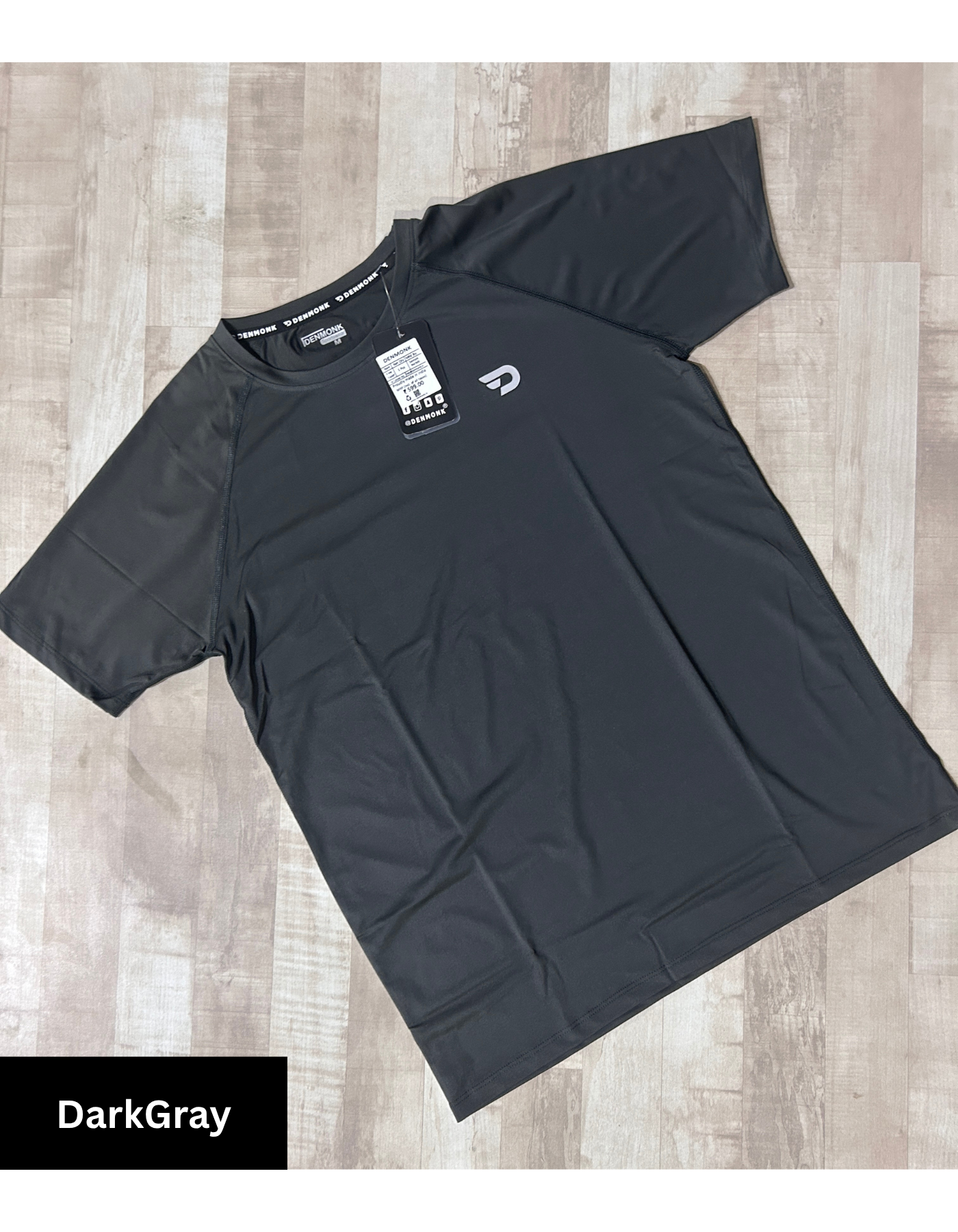 ActiveWear – Imported 4-Way Taiwan Lycra | 180 GSM | Raglan Sleeves | Round Neck | 6 Thread Stitching | 3D Logo | T-Shirt