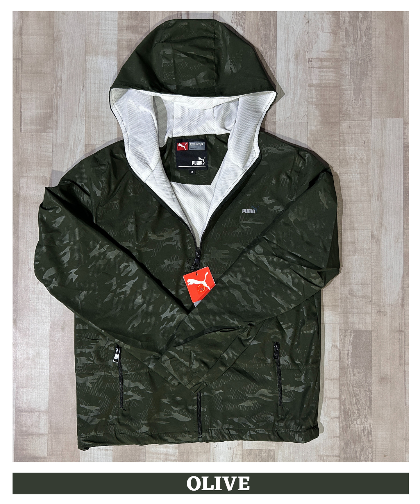 Premium Quality Camo Cotton Windcheater Jackets (GSM 350)