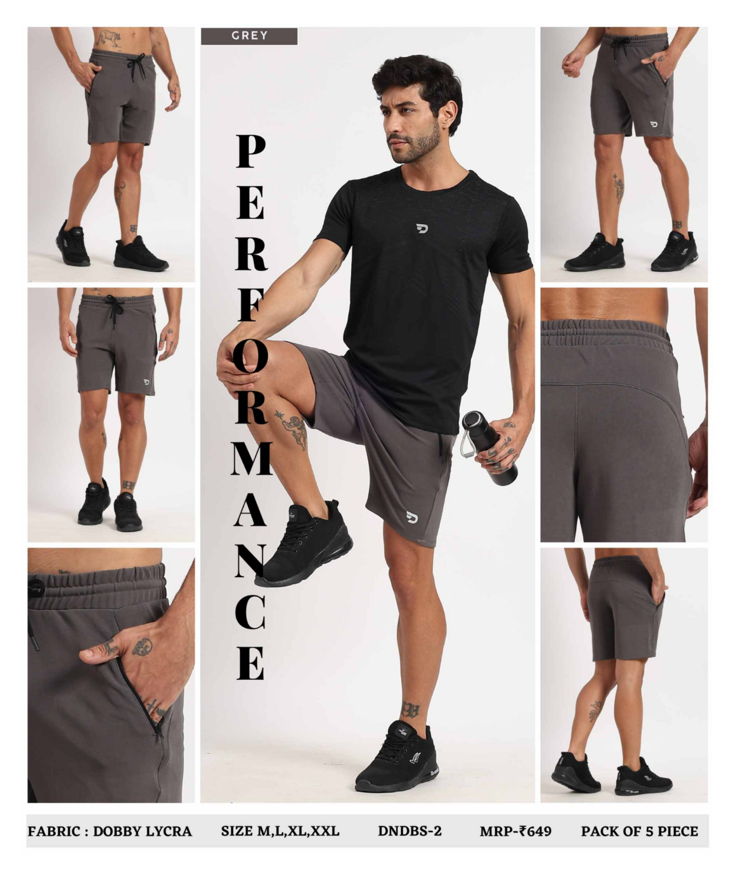 Dobby Lycra Shorts - B2BZONE