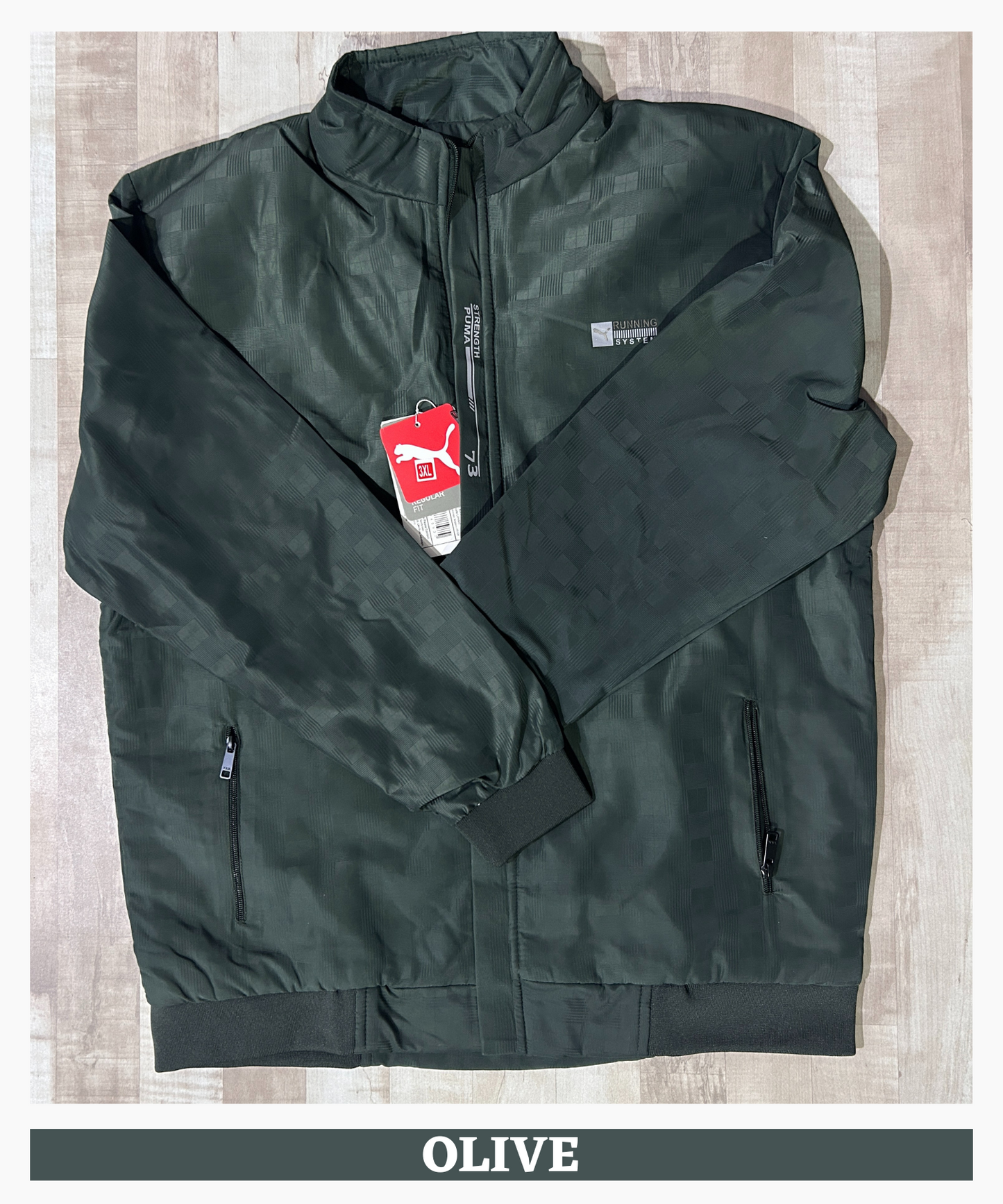 Premium Quality Nylon Check Oversized Windcheater Jacket (GSM 350)