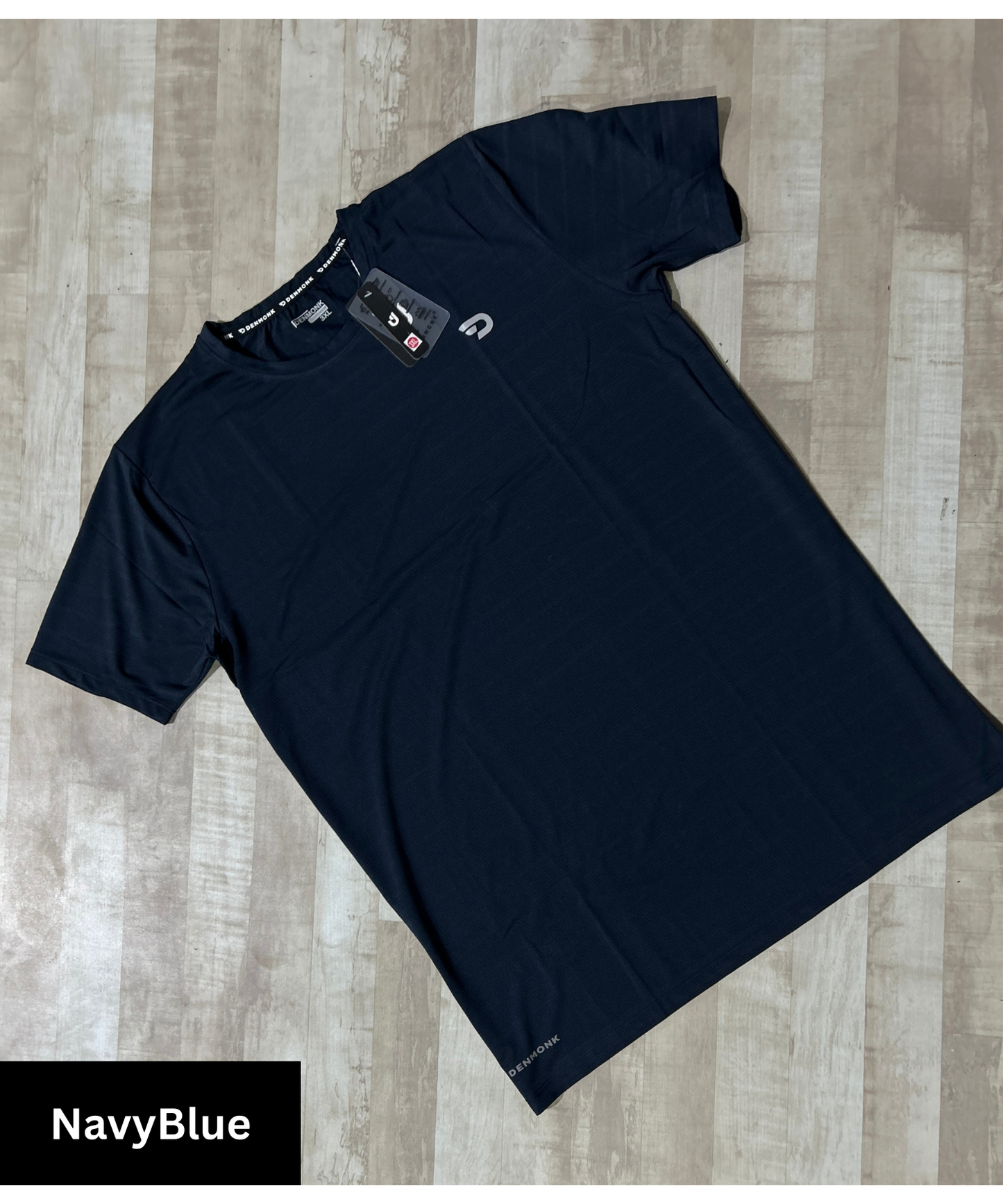 Pin Point Knit Lycra 6 Thread Stitching T-shirts