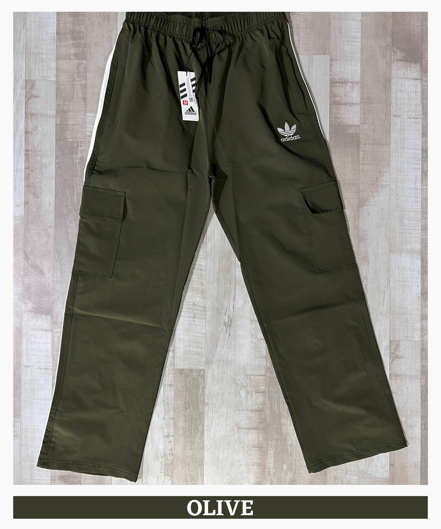 Imported Ns Terry Lycra Cargo (GSM 180-190) Three Strip Design