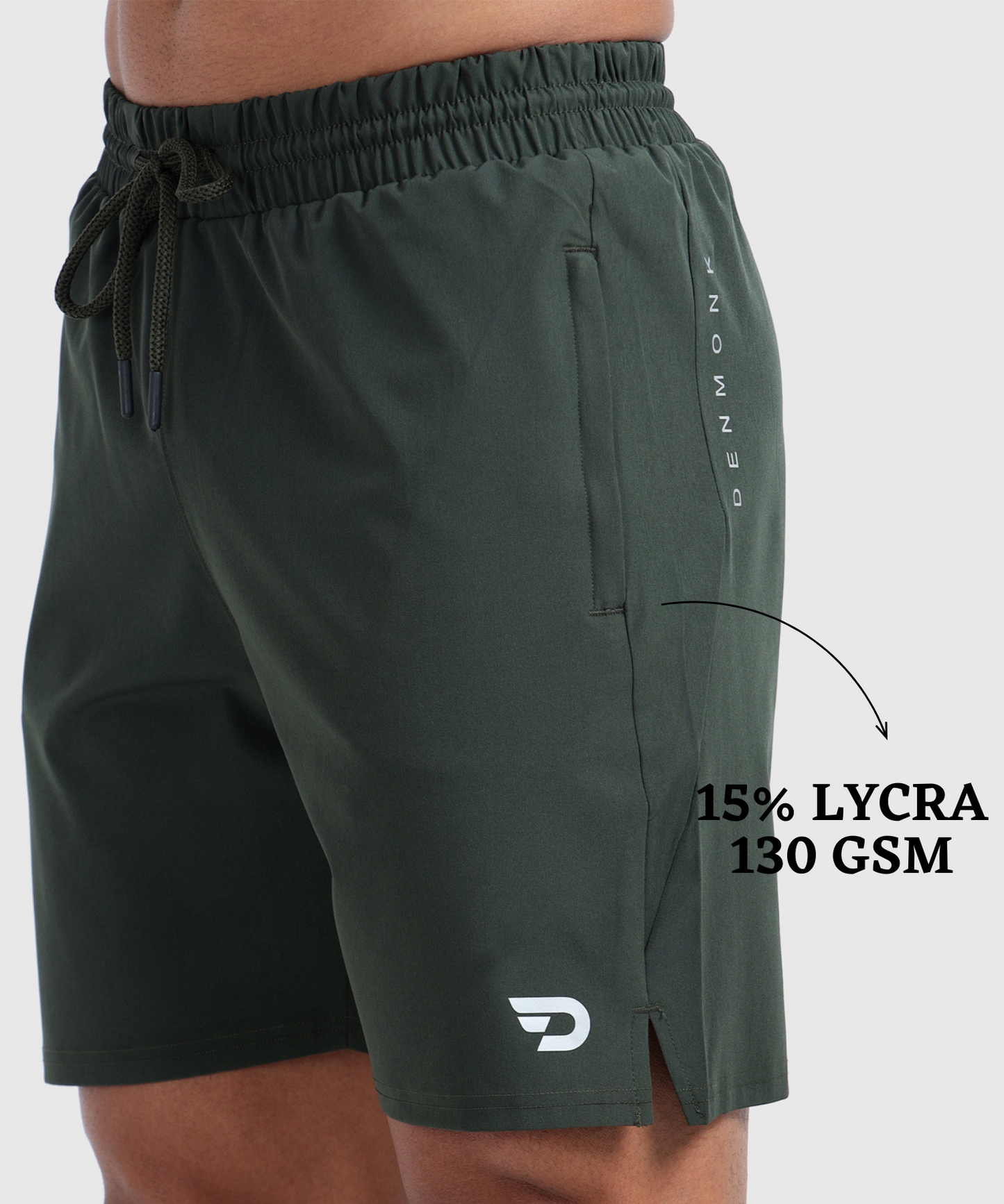 Sport Fit Shorts - Imported Ns Parachute Lycra Shorts/ HalfPants (15% Lycra 130 GSM)