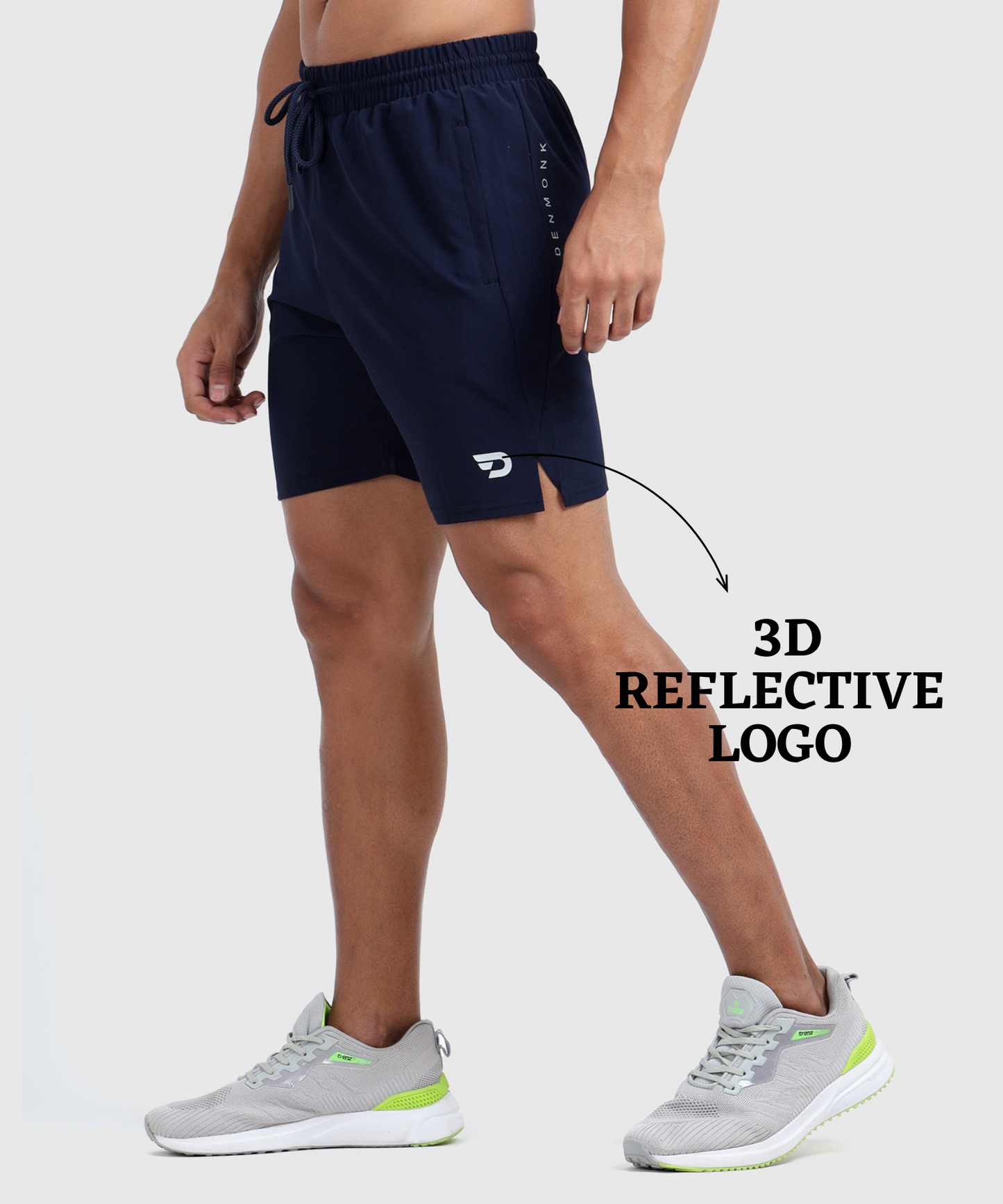 Sport Fit Shorts - Imported Ns Parachute Lycra Shorts/ HalfPants (15% Lycra 130 GSM)