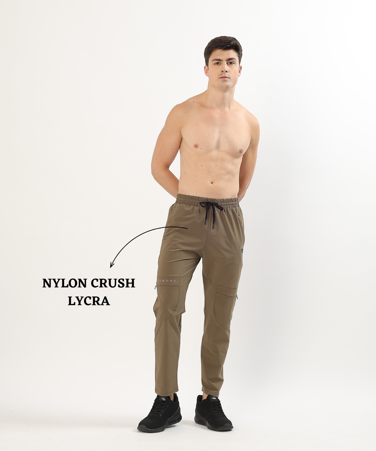 Utility Crush TrackPant -Imported Nylon Crush Lycra Lower | 180 GSM | Slim Fit