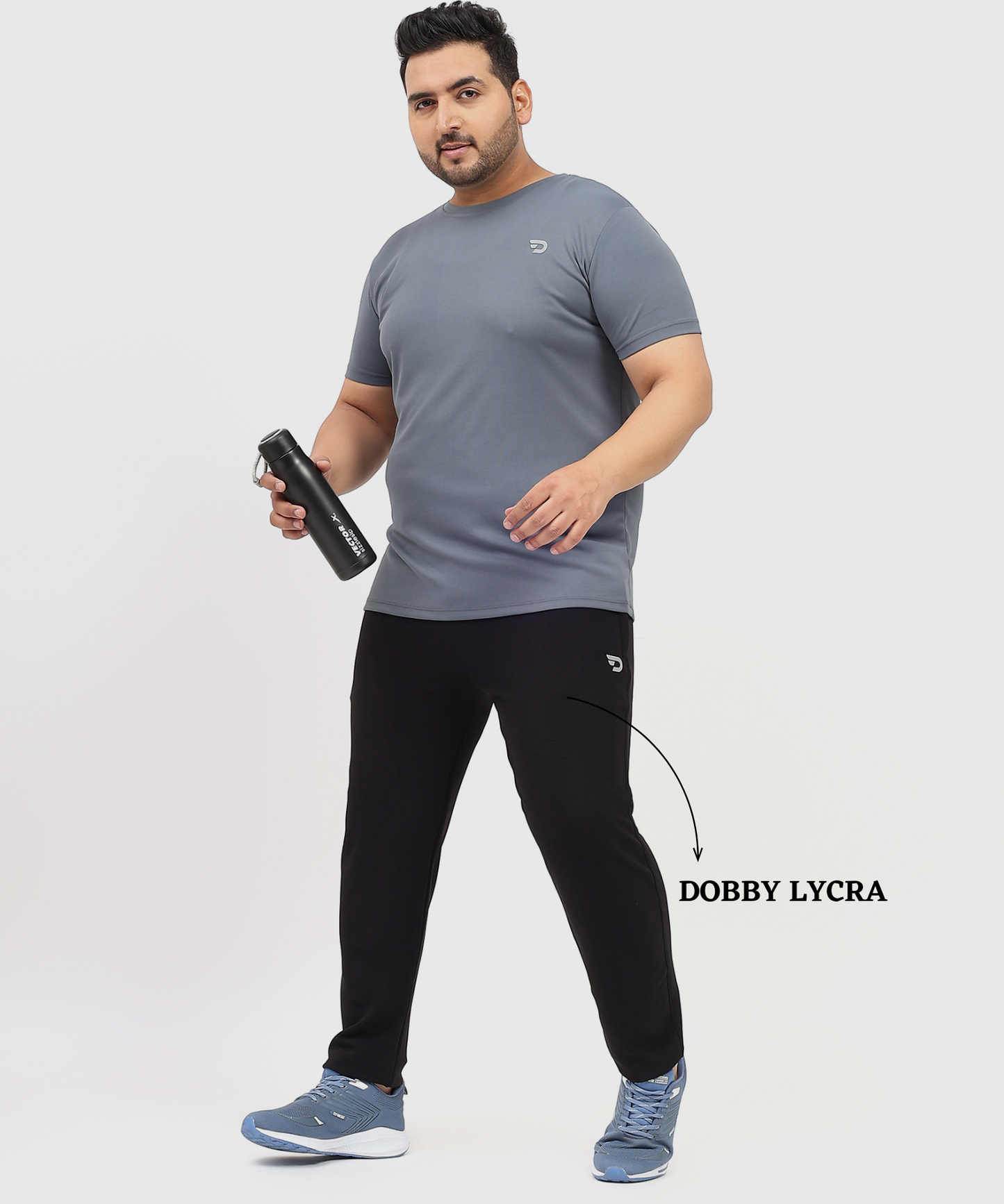 CoreFit Trackpant – Imported Dobby Plus Size Lower Lycra (280 GSM)
