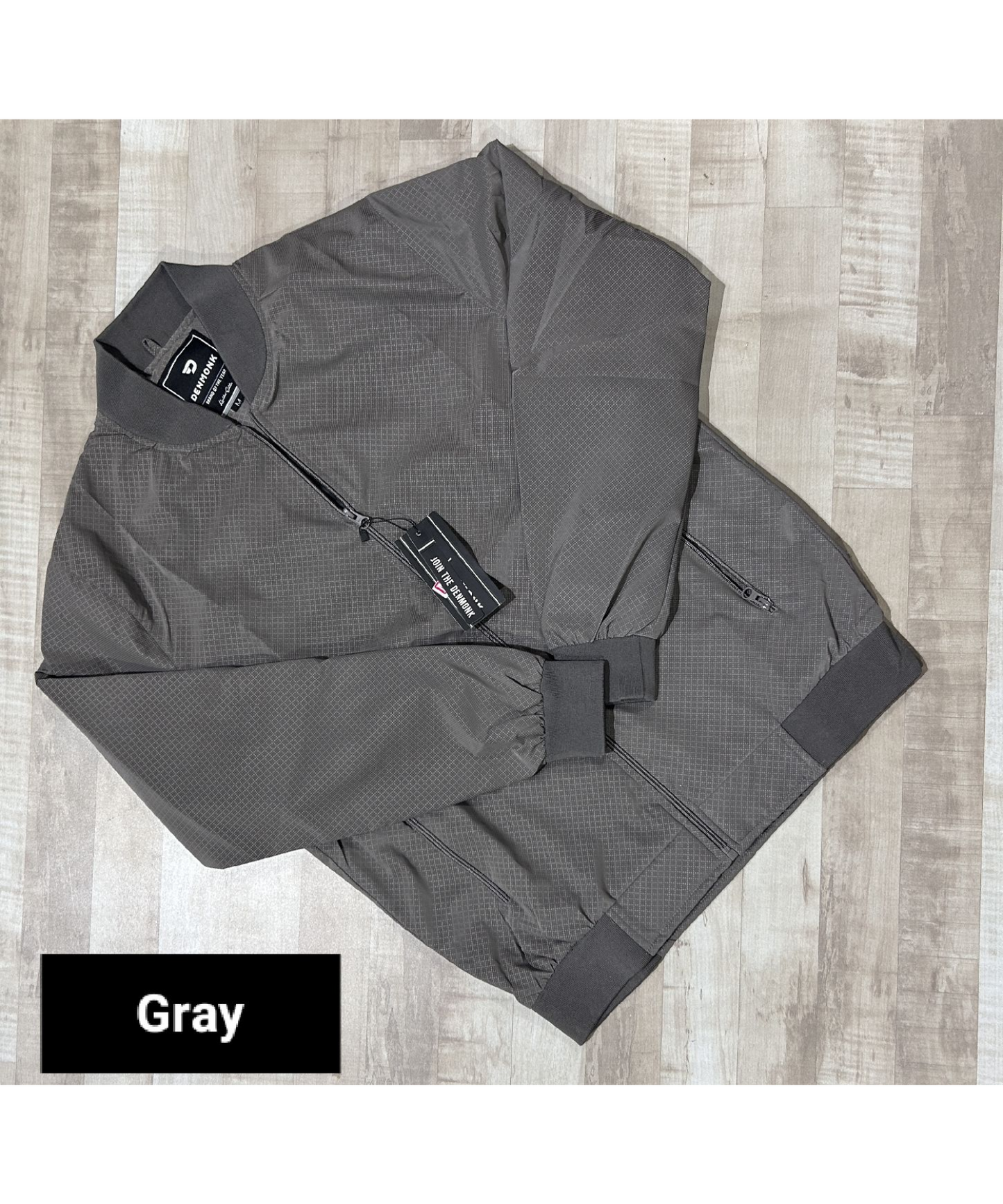Imported Premium Quality Skin PU Dot Texture Windcheater Jacket ts)