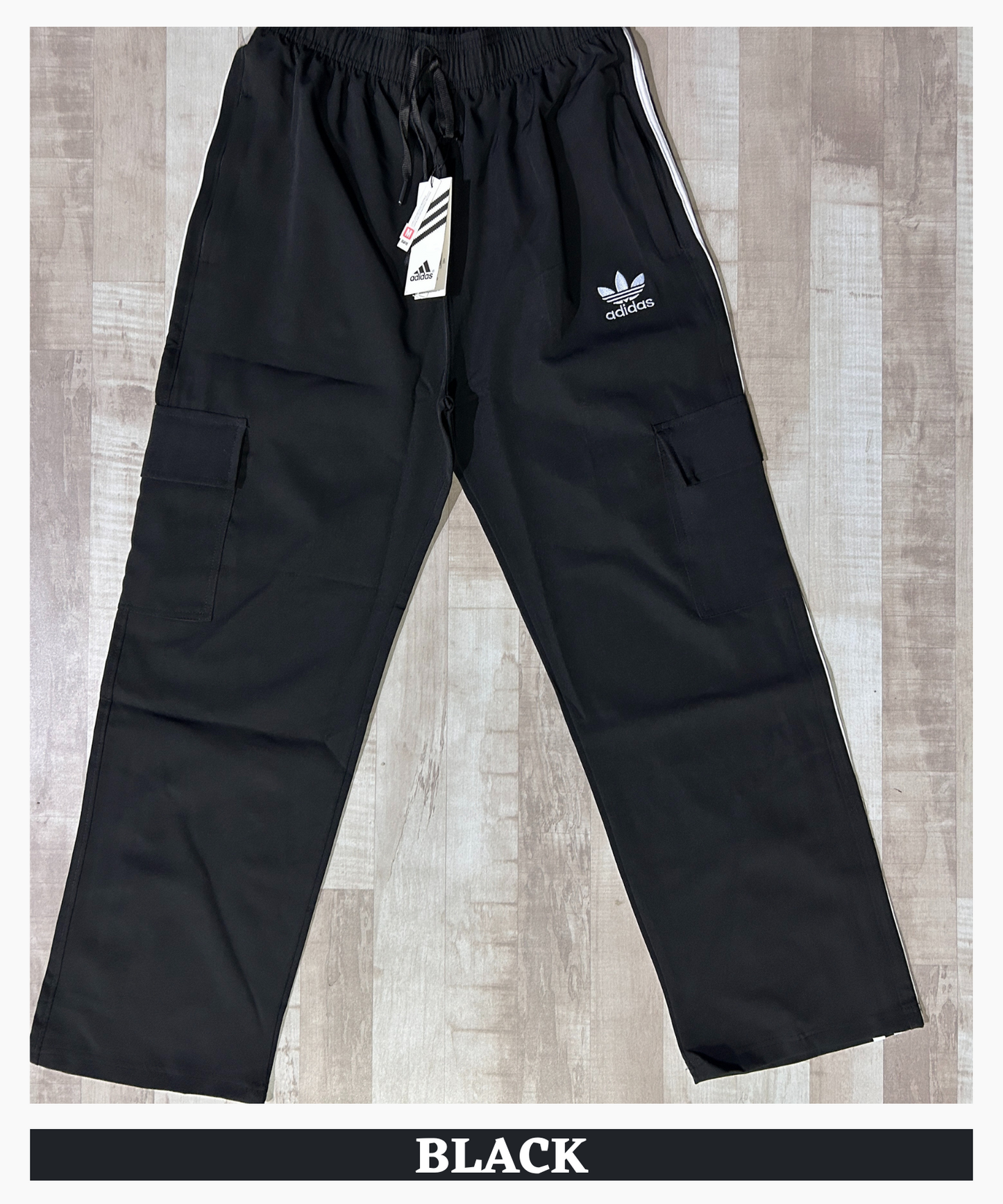 Imported Ns Terry Lycra Cargo (GSM 180-190) Three Strip Design