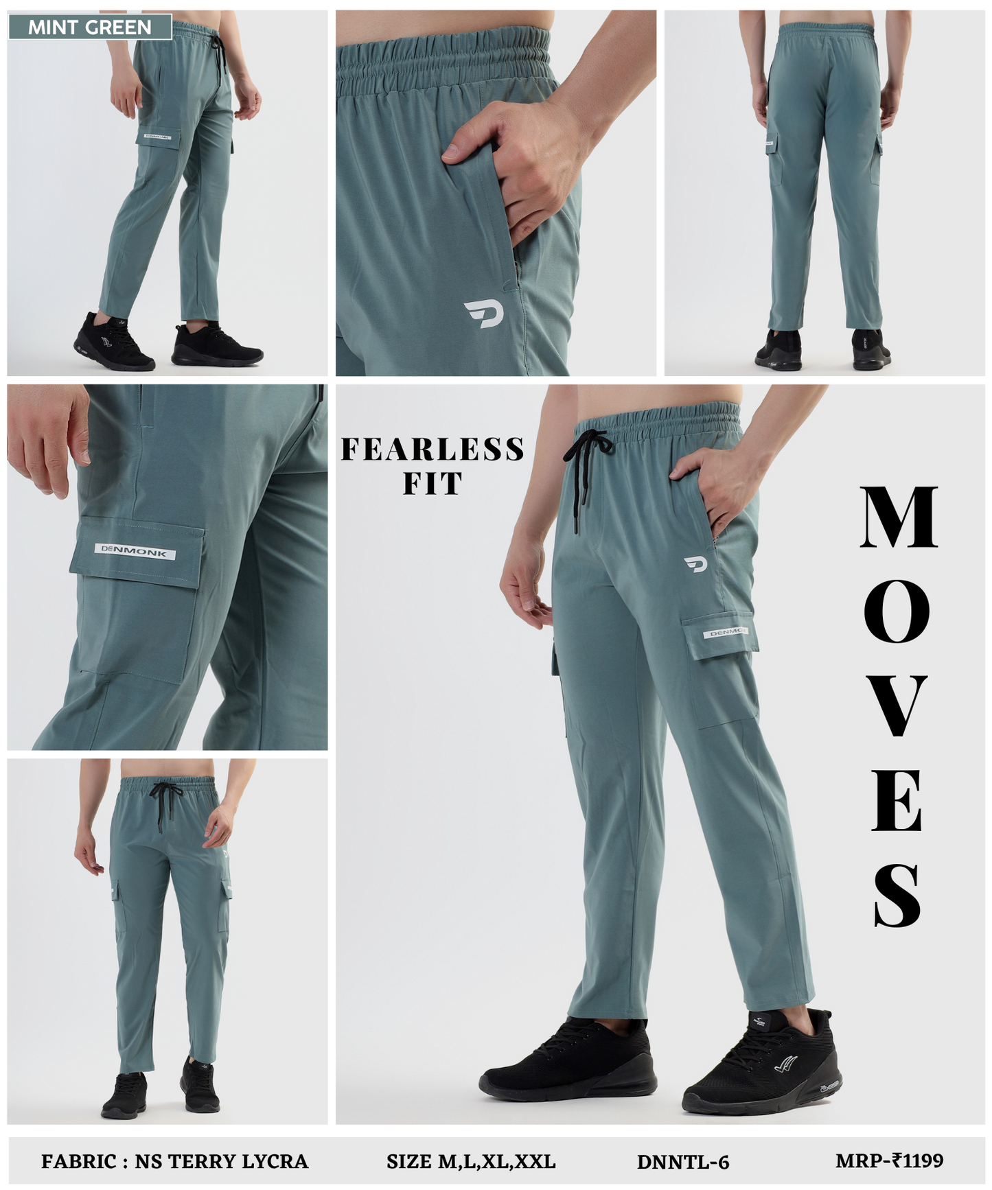 Terry Cargo Style Lower– Imported Ns Terry Lycra (GSM 180-190)