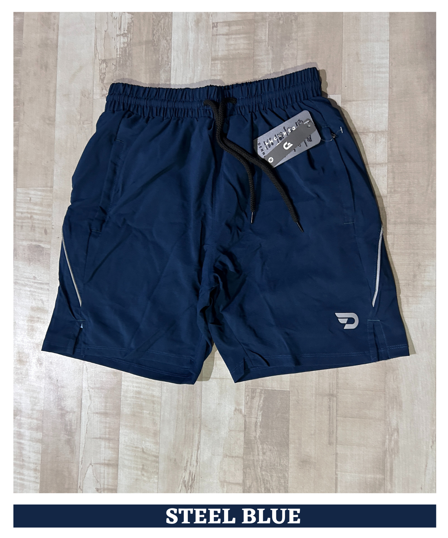 FlexStride 2-in-1 Shorts - Imported Ns Parachute Lycra Shorts (15% Lycra 130)