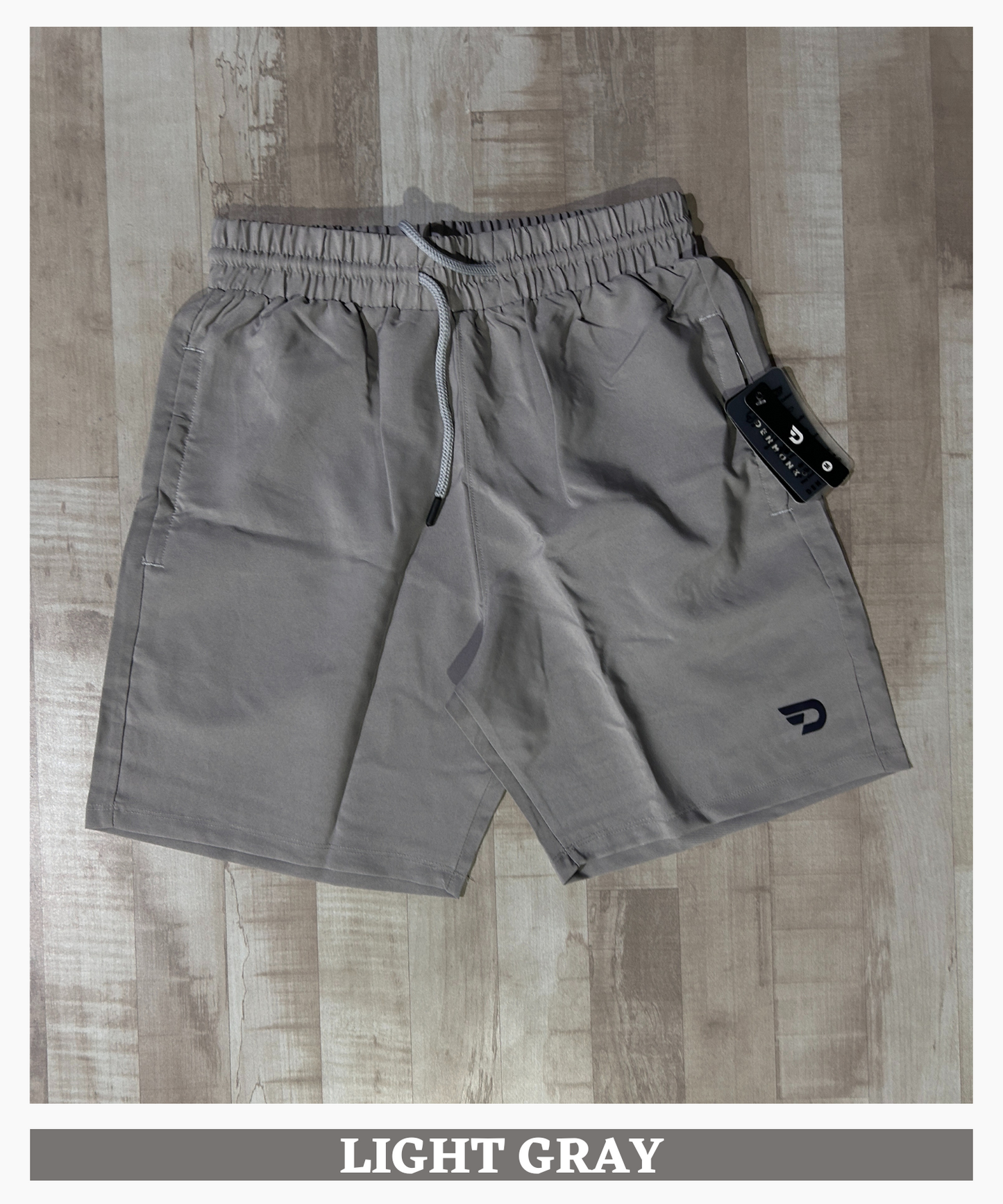 Men’s Solid Active Shorts - Imported Ns Parachute Lycra (15% Lycra 130 GSM)