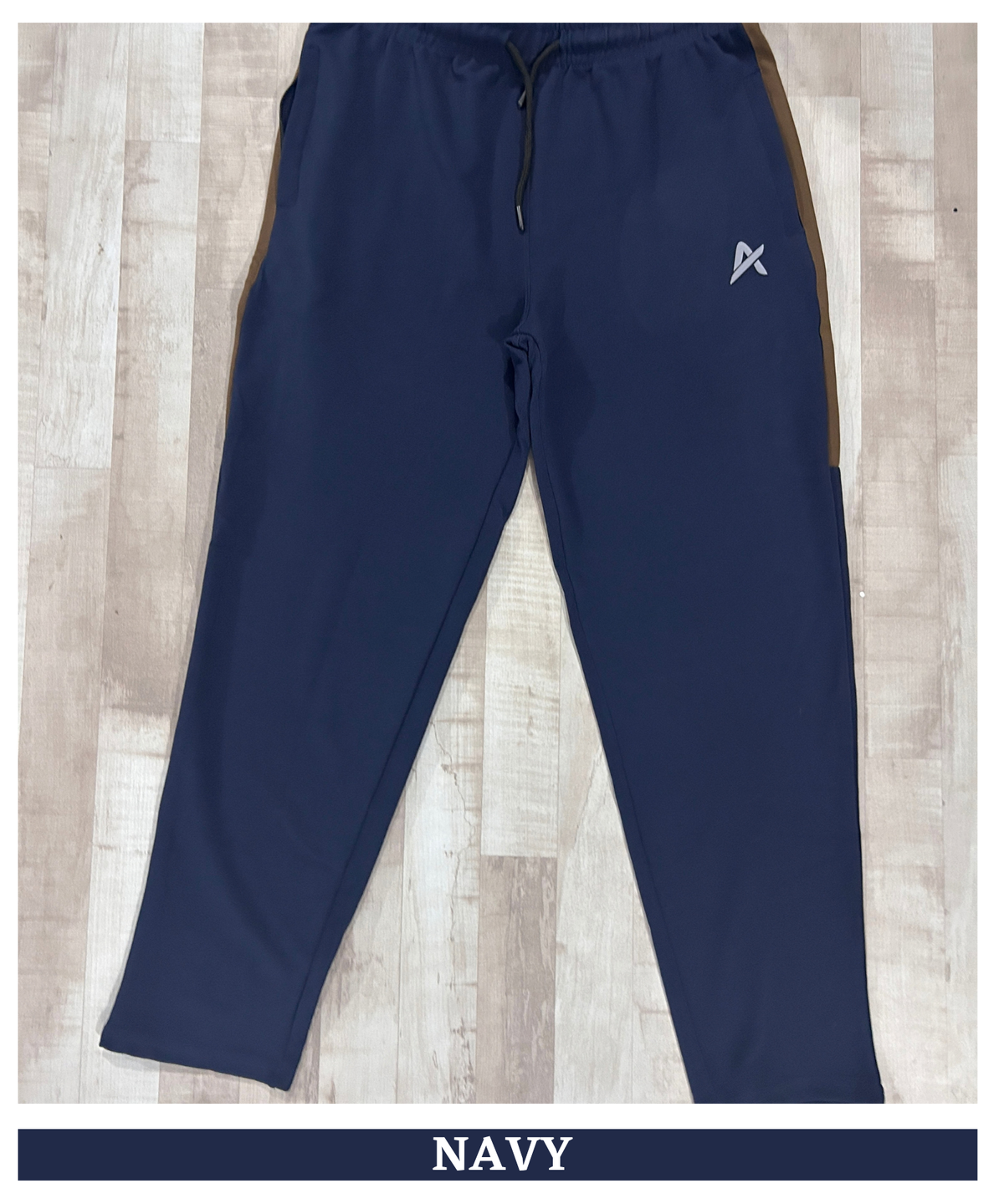 Men's Imported Dobby Lycra Track Pants with Half Color Contrast Side Panel | Athvix Active Wear By Denmonk | GSM 230 | Slim Fit