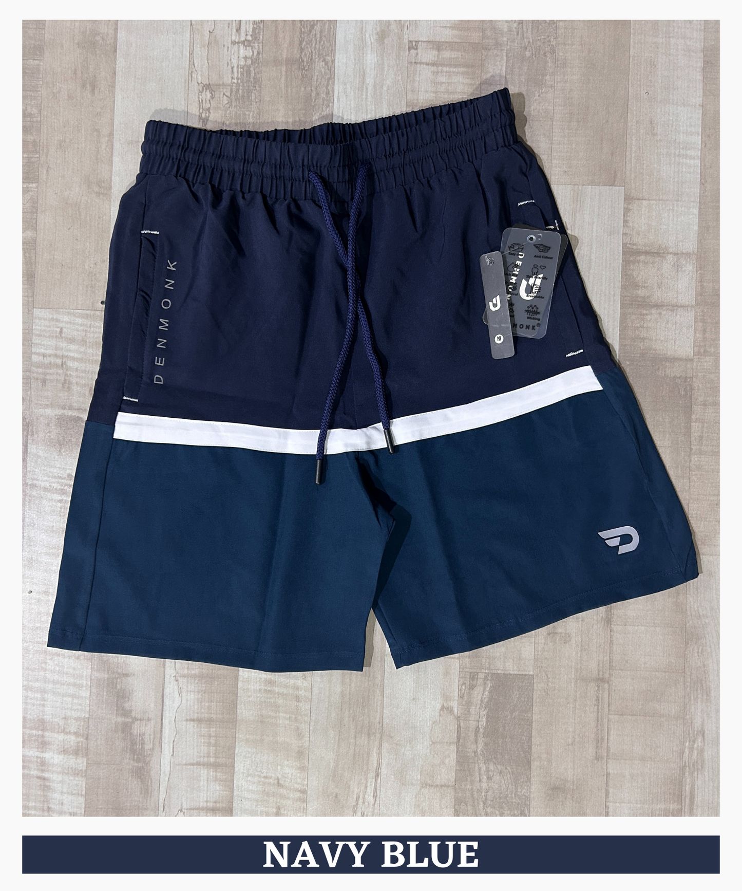 Block shorts - Imported Ns Parachute Lycra (15% Lycra 130 GSM)