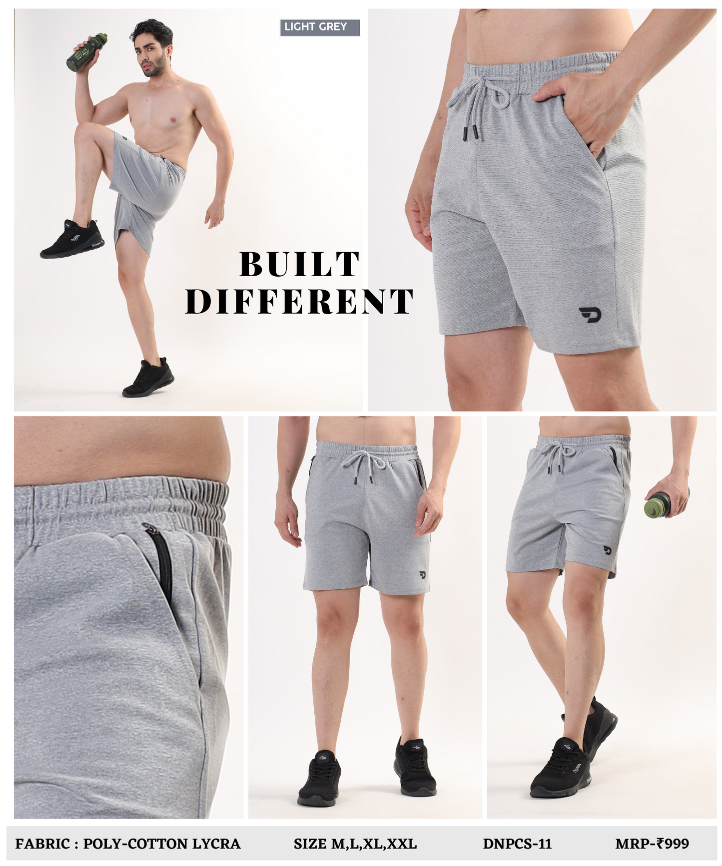 Poly Cotton Lycra Shorts